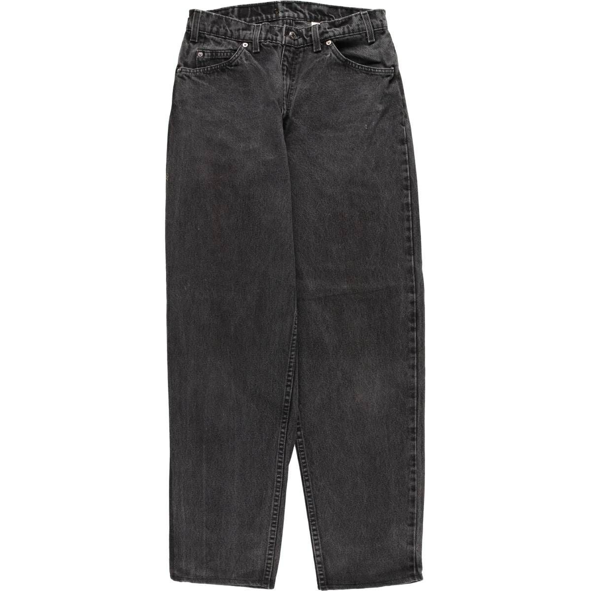 古着 90年代 リーバイス Levi's 550 RELAXED FIT オレンジタブ ブラックデニム テーパードデニムパンツ USA製 メンズw31相当 ヴィンテージ/evb032324 古着 90年代 リーバイス Levis 560 LOOSE FIT TAPERED LEG オレンジ