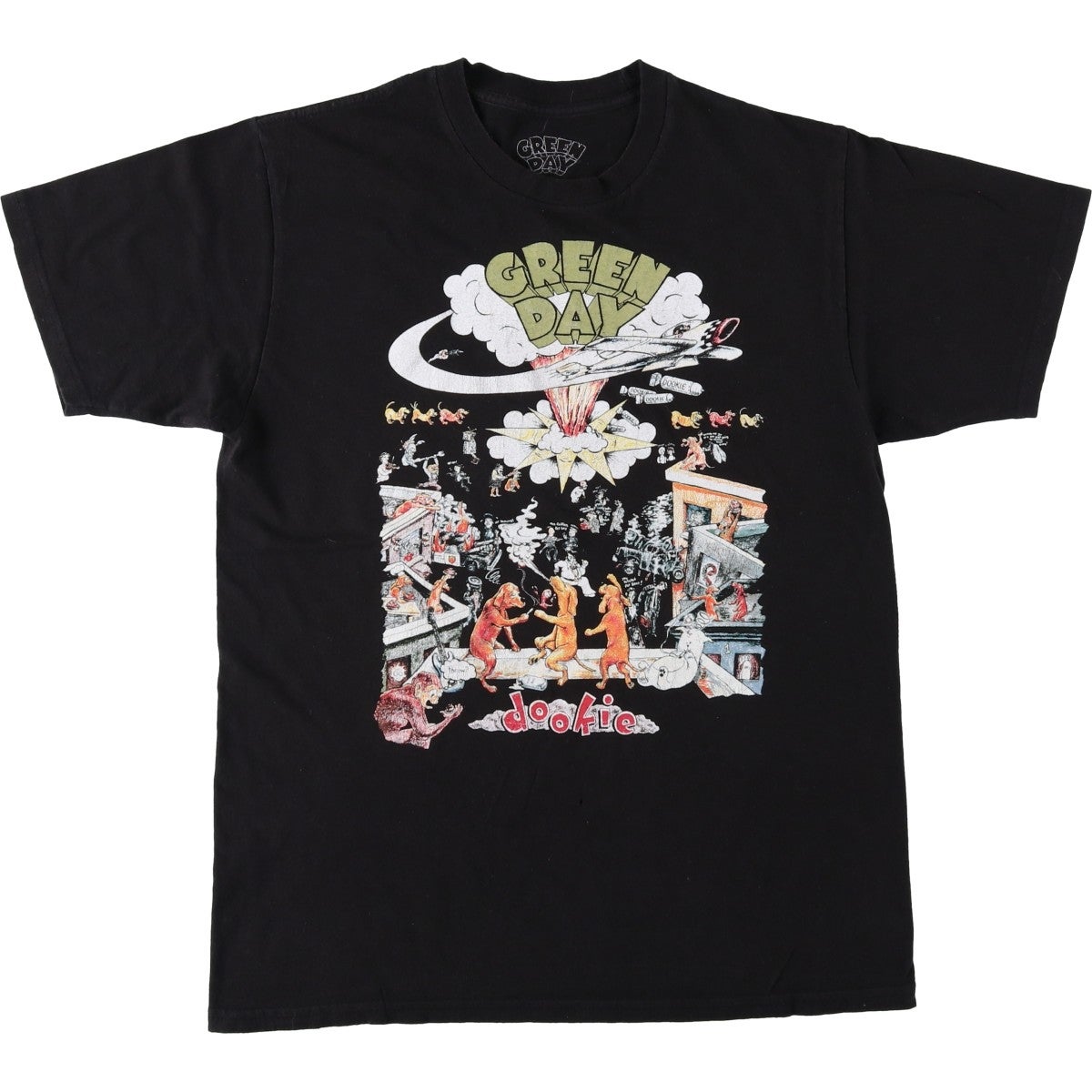 古着 GREEN DAY グリーンデイ バンドTシャツ バンT メンズS相当