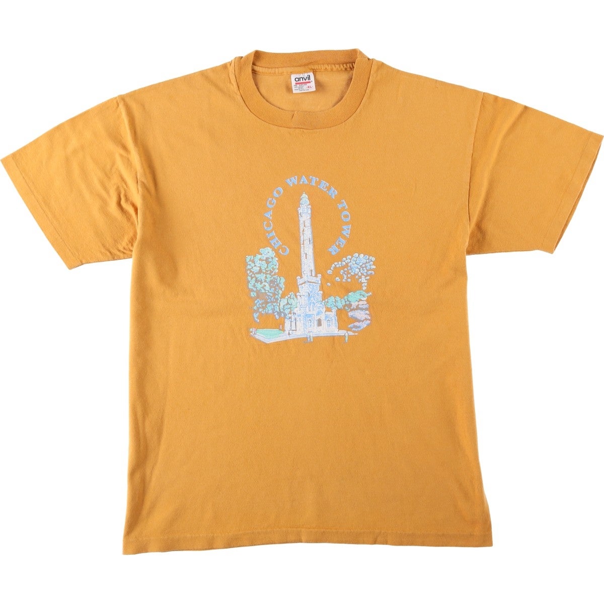 古着 90年代 アンビル Anvil プリントTシャツ USA製 メンズXL相当