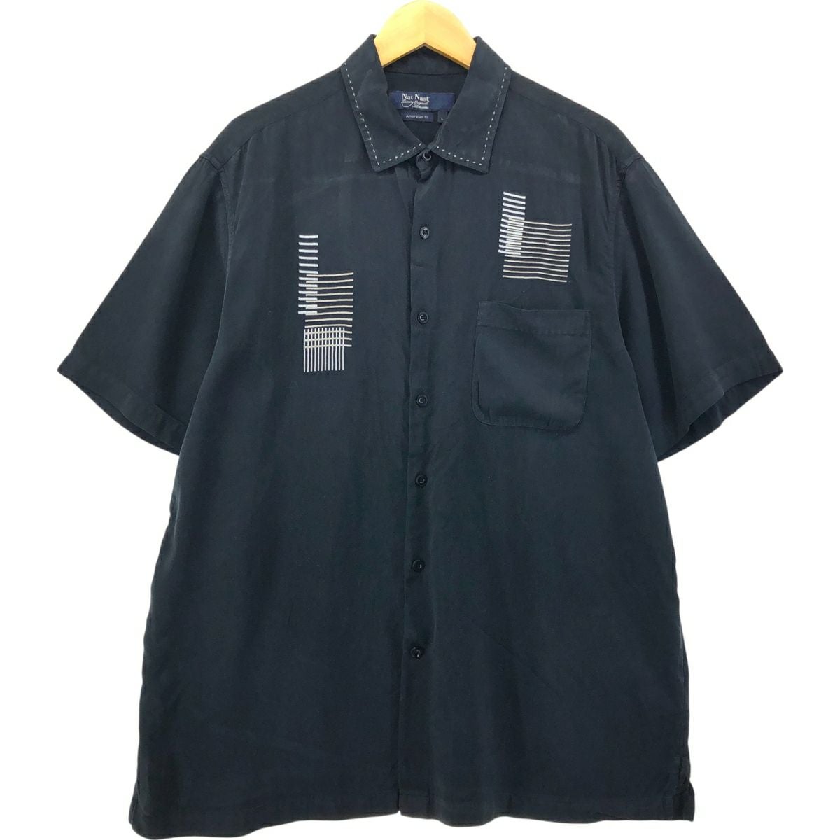 古着 ナットナスト Nat Nast American fit ツートン 半袖 オープン