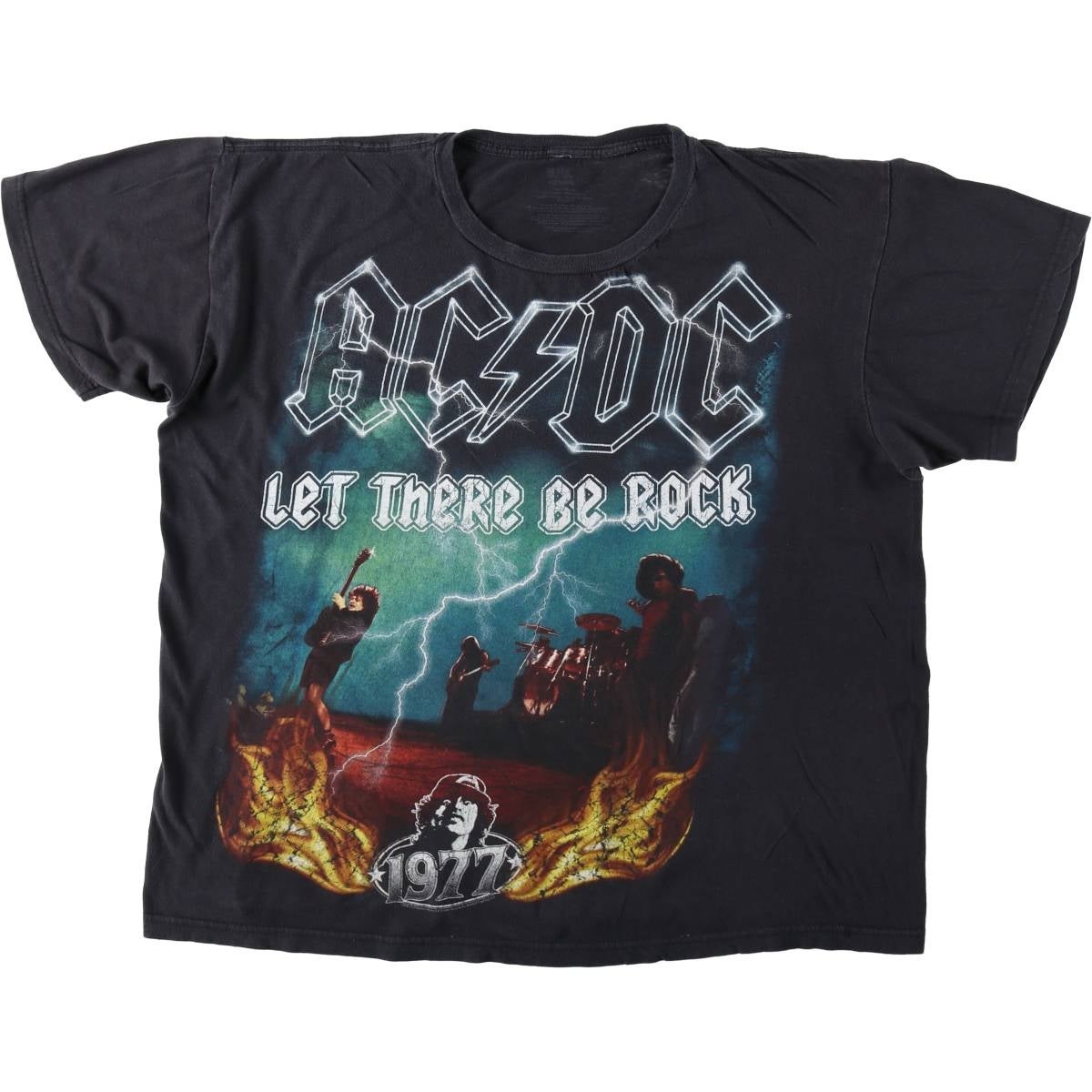 【美品/希少】AC/DC 古着 バンドT ツアーT ビンテージ 川上洋平氏着用 古着 00年代 AC/DC エーシーディーシー バンドTシャツ バンT メンズXL