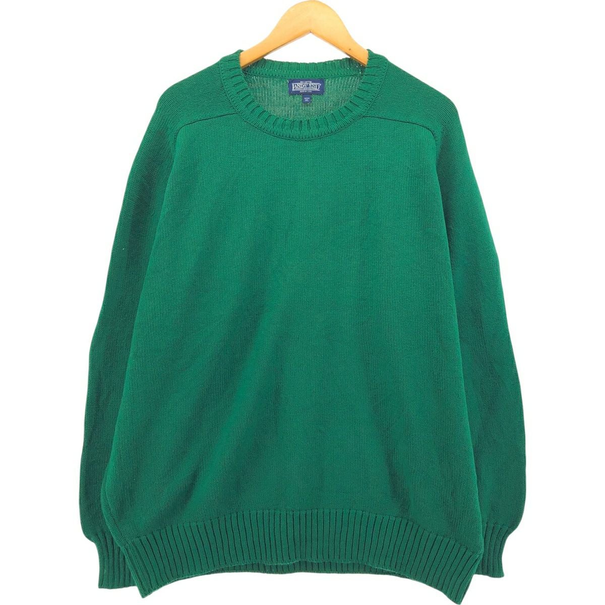 古着 80～90年代 ランズエンド LANDSEND コットンニットカーディガン