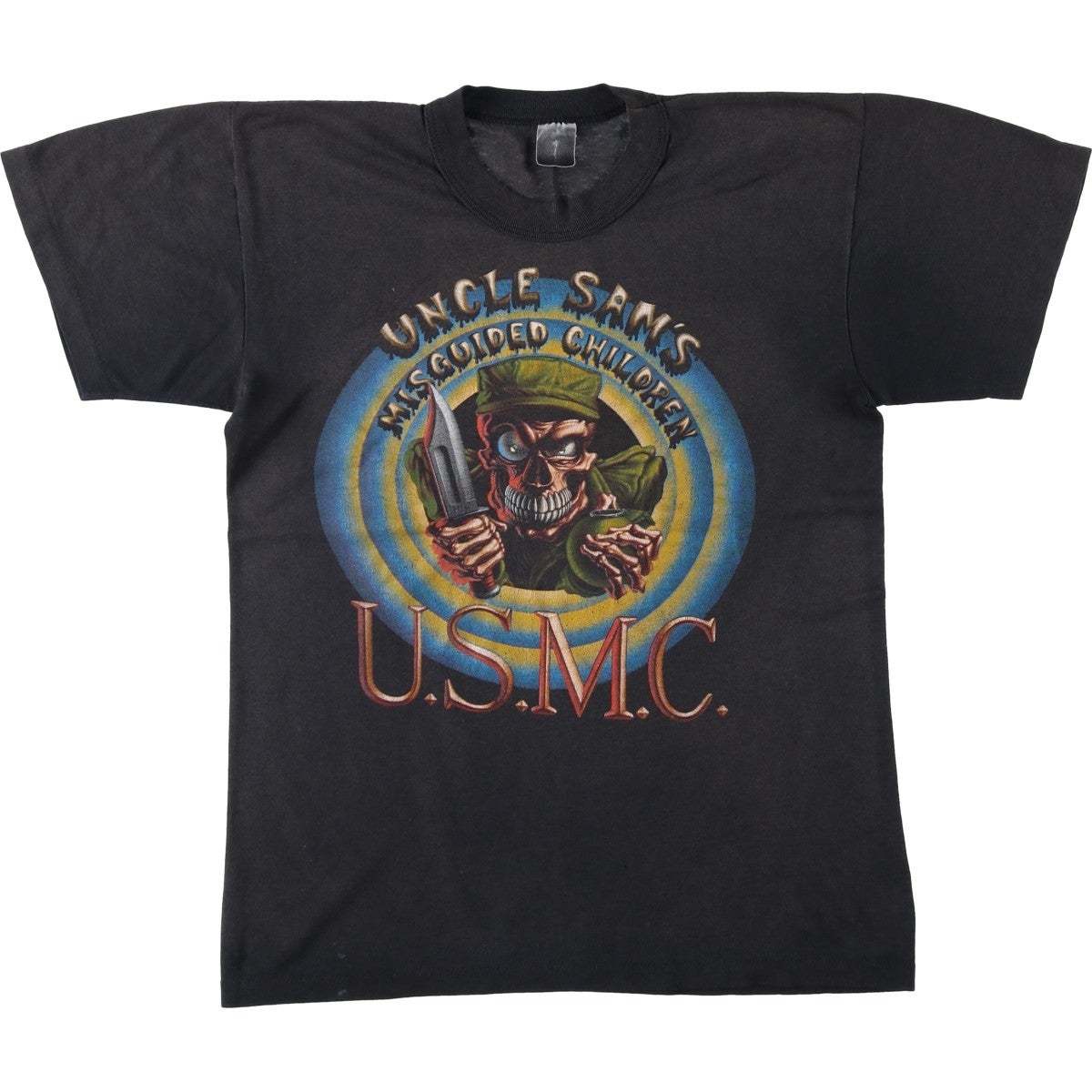 古着 ドクロ柄 スカル柄 プリントTシャツ メンズXL相当 /eaa549172