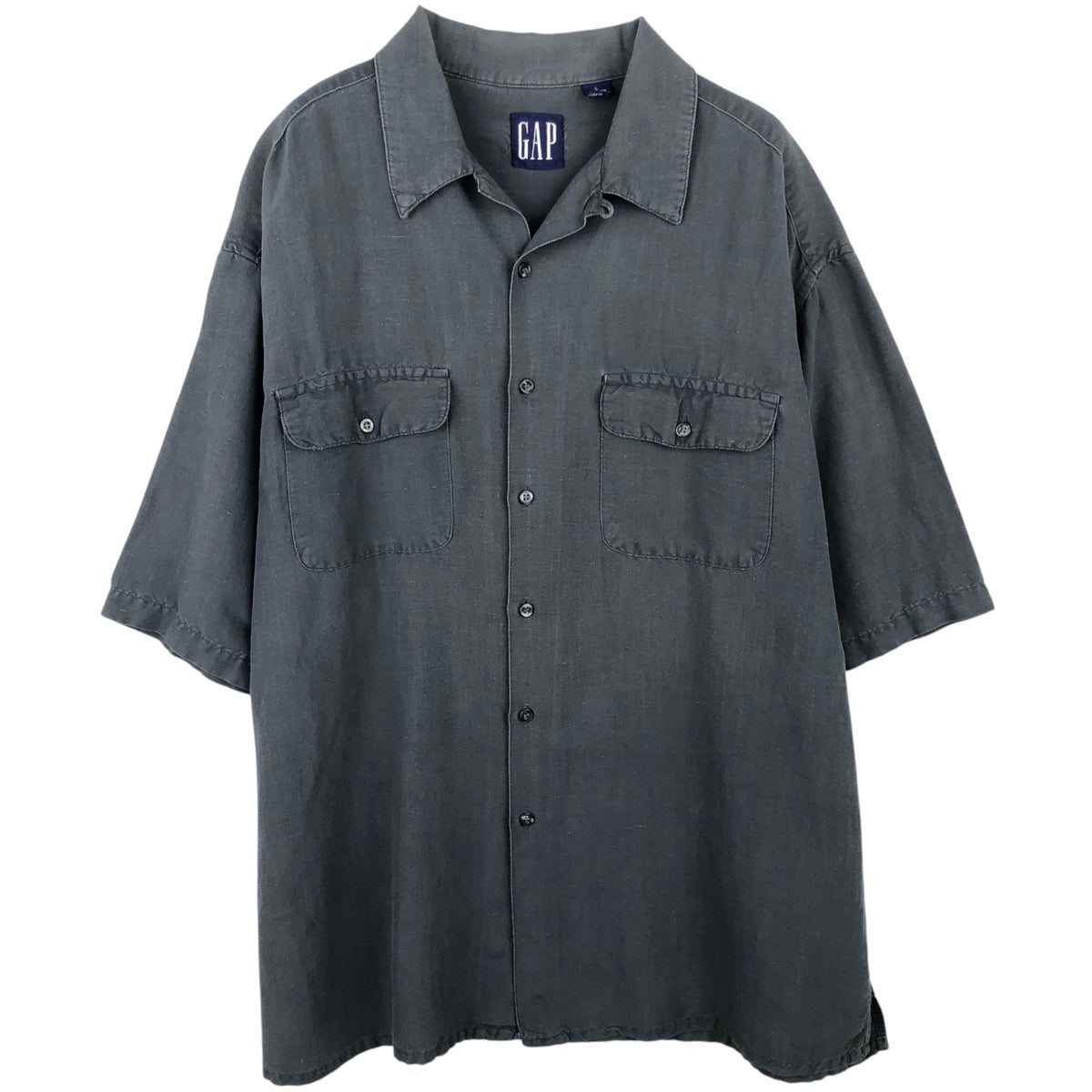 90's OLD GAP S/S オープンカラーシャツ “LINEN × RAYON