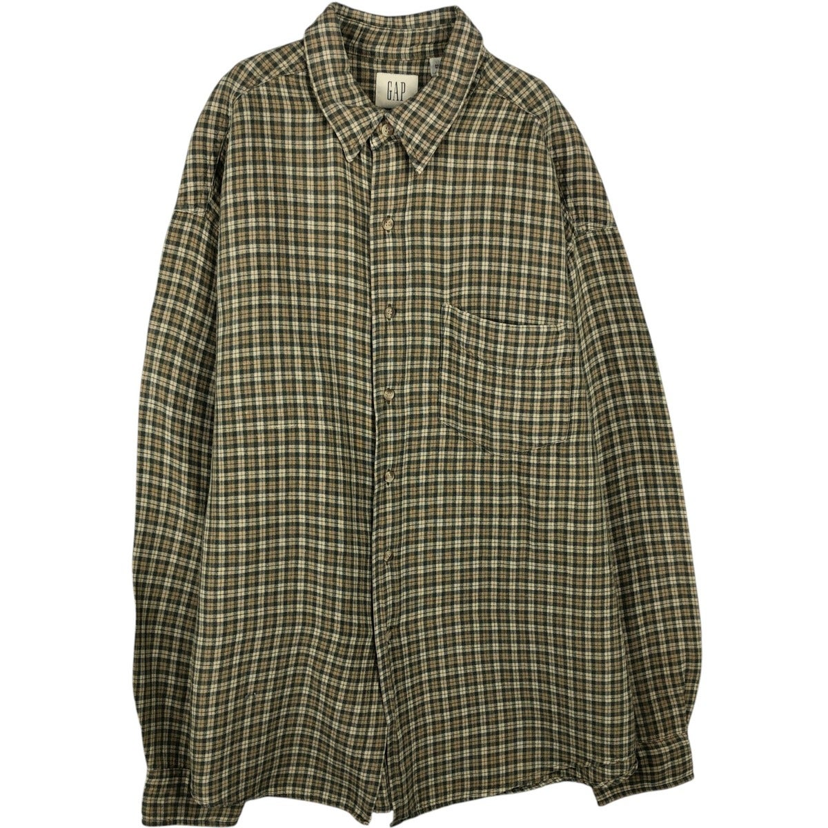 古着 90年代 ギャップ GAP オールドギャップ チェック柄 半袖 オープン
