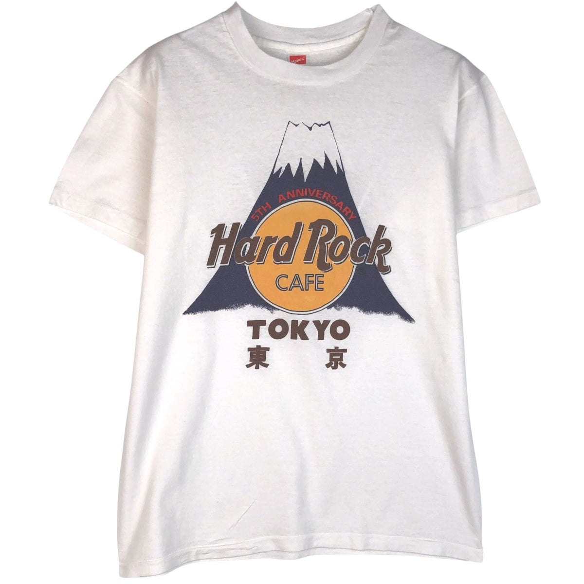 Hanes旧タグ、ロックバンド AMBROSIA Tシャツ USA製 古着 80年代 ヘインズ Hanes HARD ROCK CAFE ハードロックカフェ