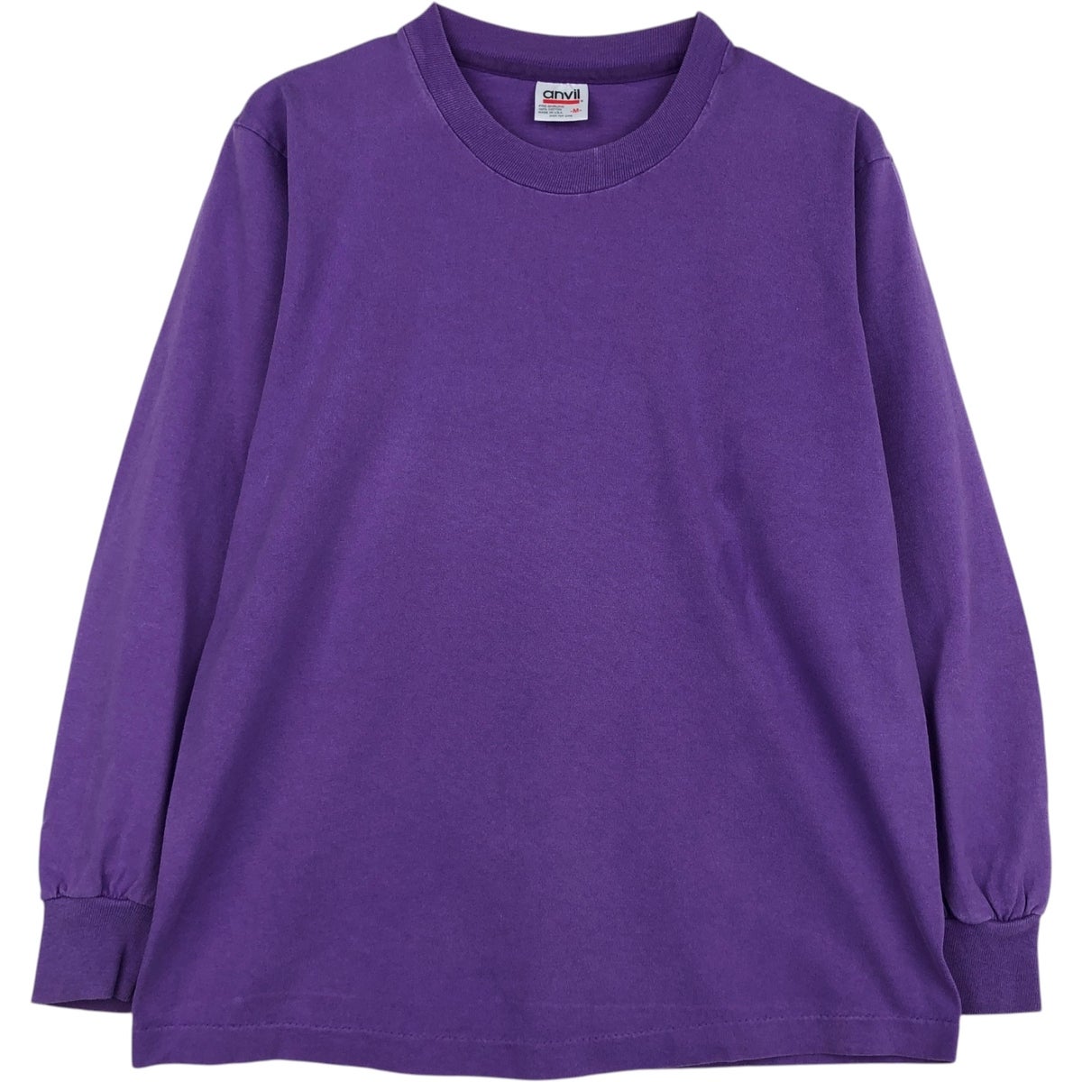 古着 90年代 アンビル Anvil ロングTシャツ ロンT USA製 メンズL相当