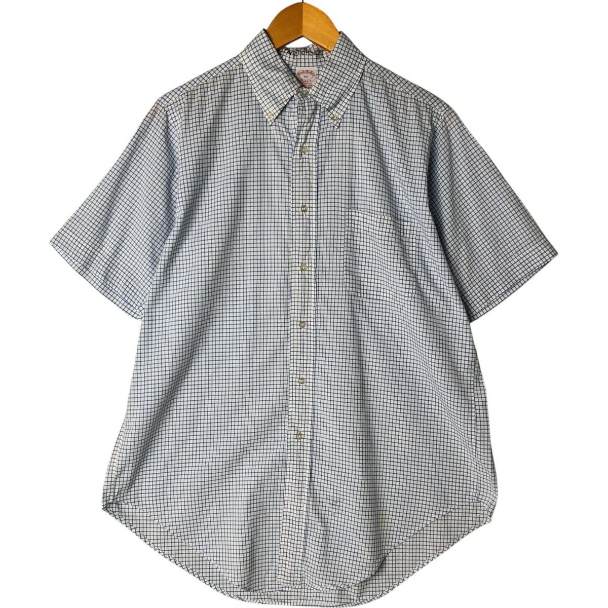brooks brothers ブルックスブラザーズ 90s 6ボタン　シャツ 古着 80～90年代 ブルックスブラザーズ Brooks Brothers MAKERS 半袖
