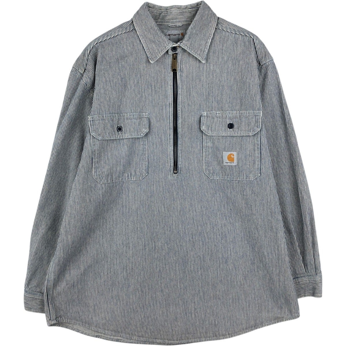 古着 カーハート Carhartt ORIGINAL FIT ヒッコリーストライプ ハーフ