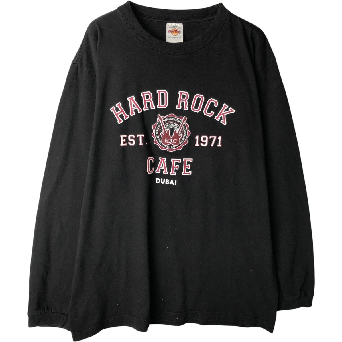 古着 HARD ROCK CAFE ハードロックカフェ アドバタイジング ロングT