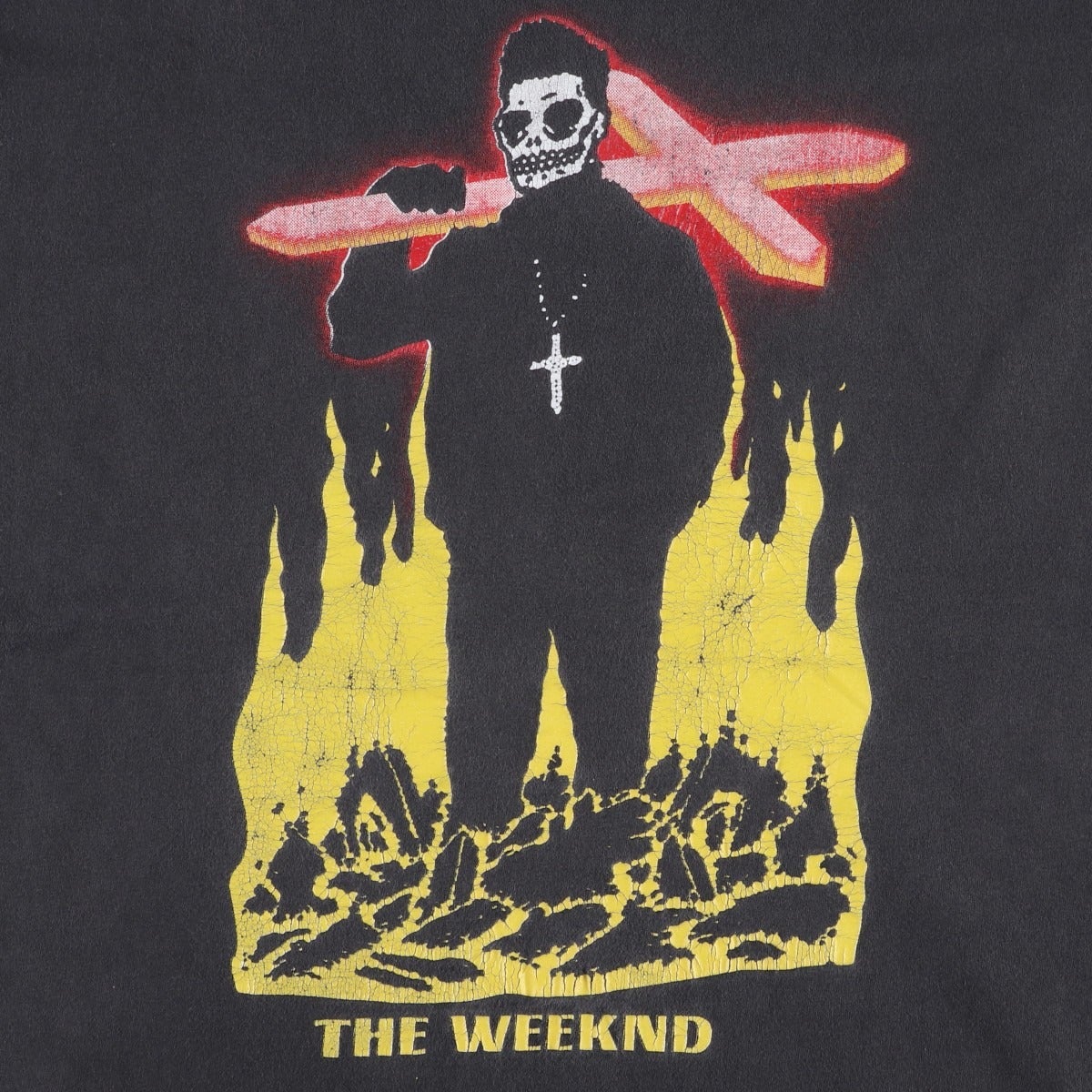 古着 MIASPOTSWERRINC The Weeknd ザウィークエンド バンドTシャツ