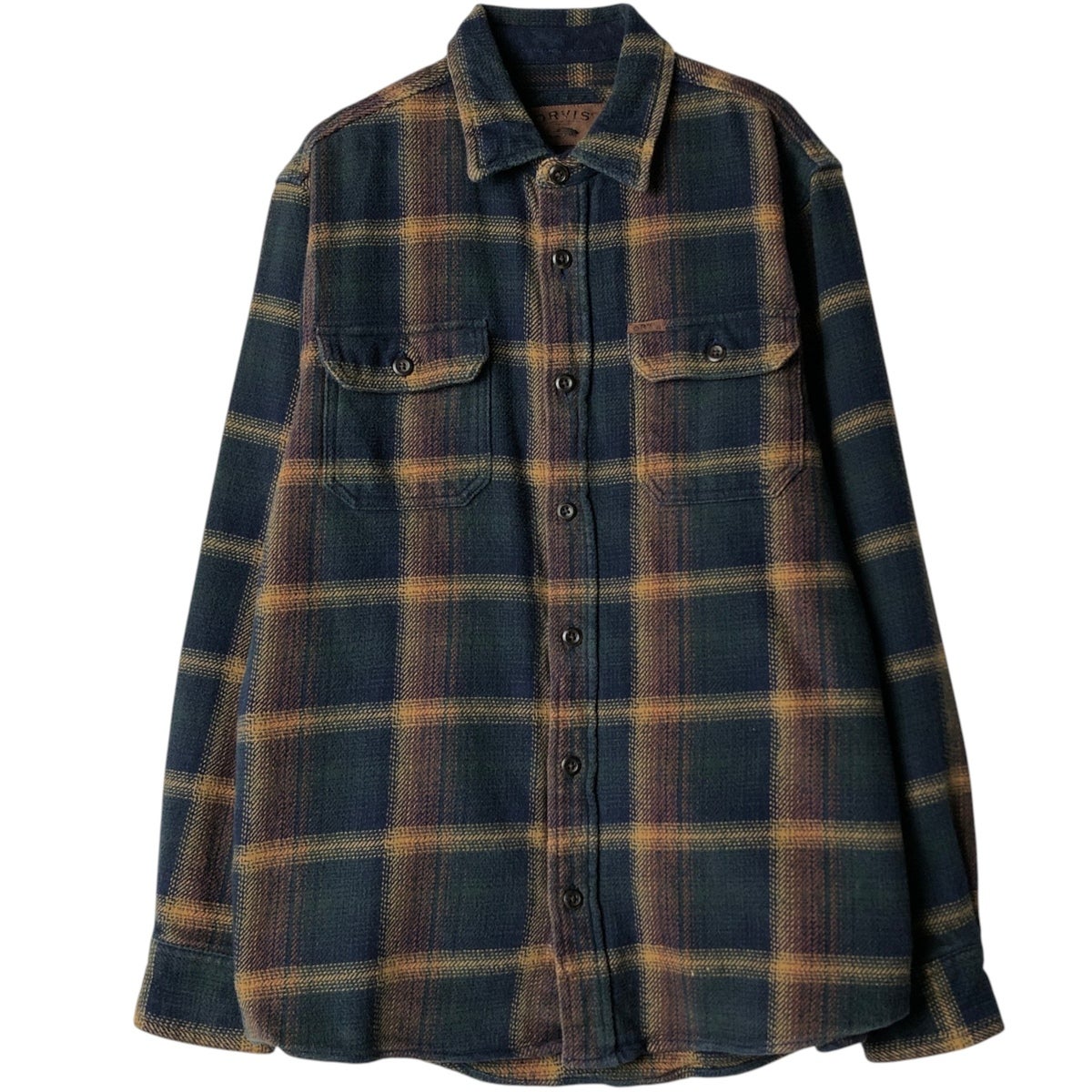 古着 オービス ORVIS オンブレチェック 長袖 フランネルチェックシャツ