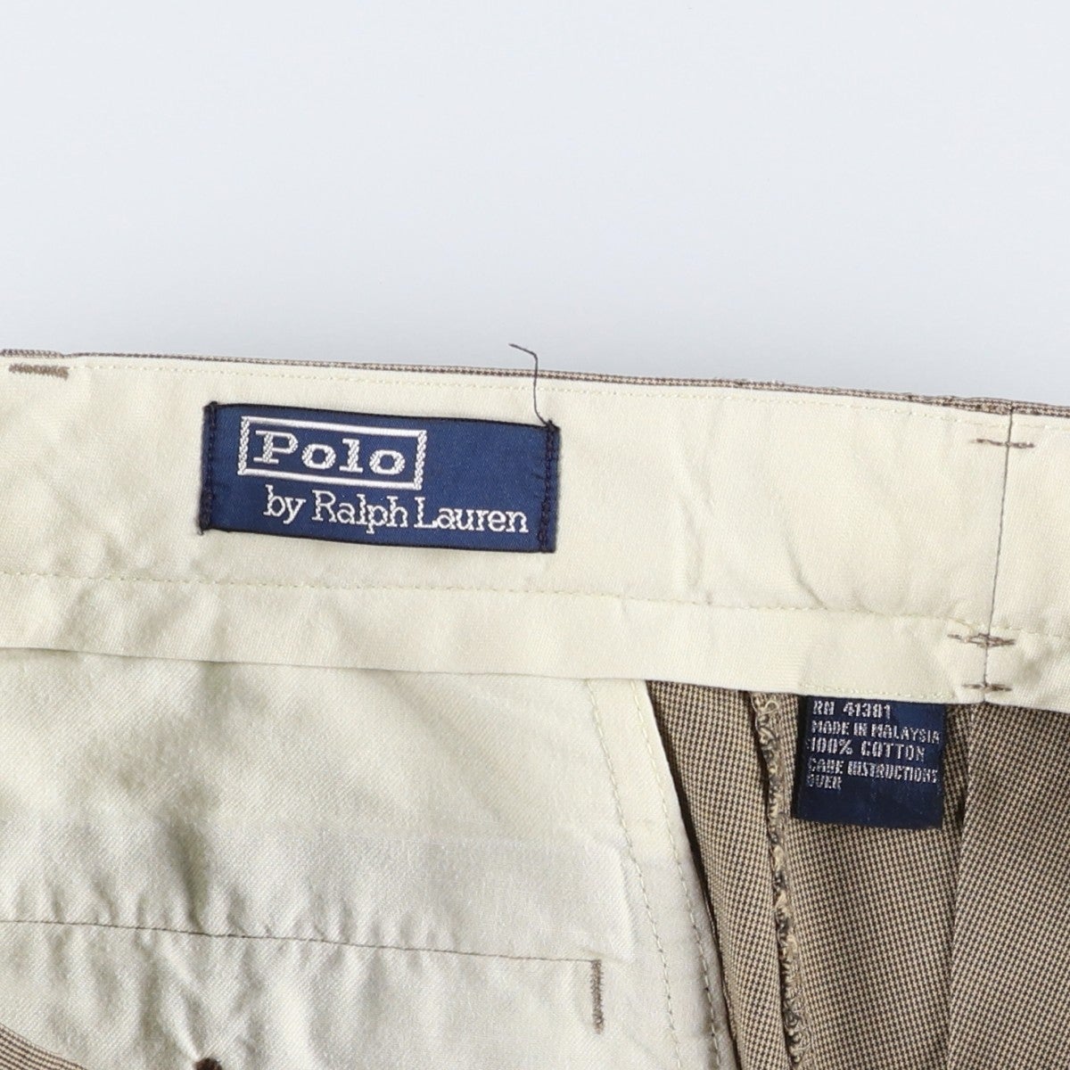 古着 ラルフローレン Ralph Lauren POLO by Ralph Lauren ツータック コットン スラックスパンツ メンズw32相当/eaa644450 古着 ラルフローレン Ralph Lauren POLO by Ralph Lauren ツータック