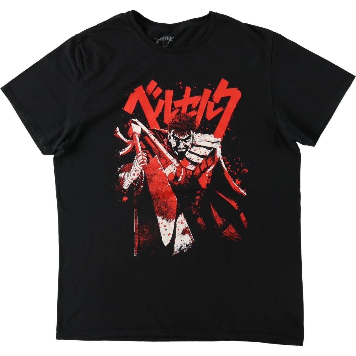 古着 BERSERK ベルセルク アニメ キャラクタープリントTシャツ メンズL