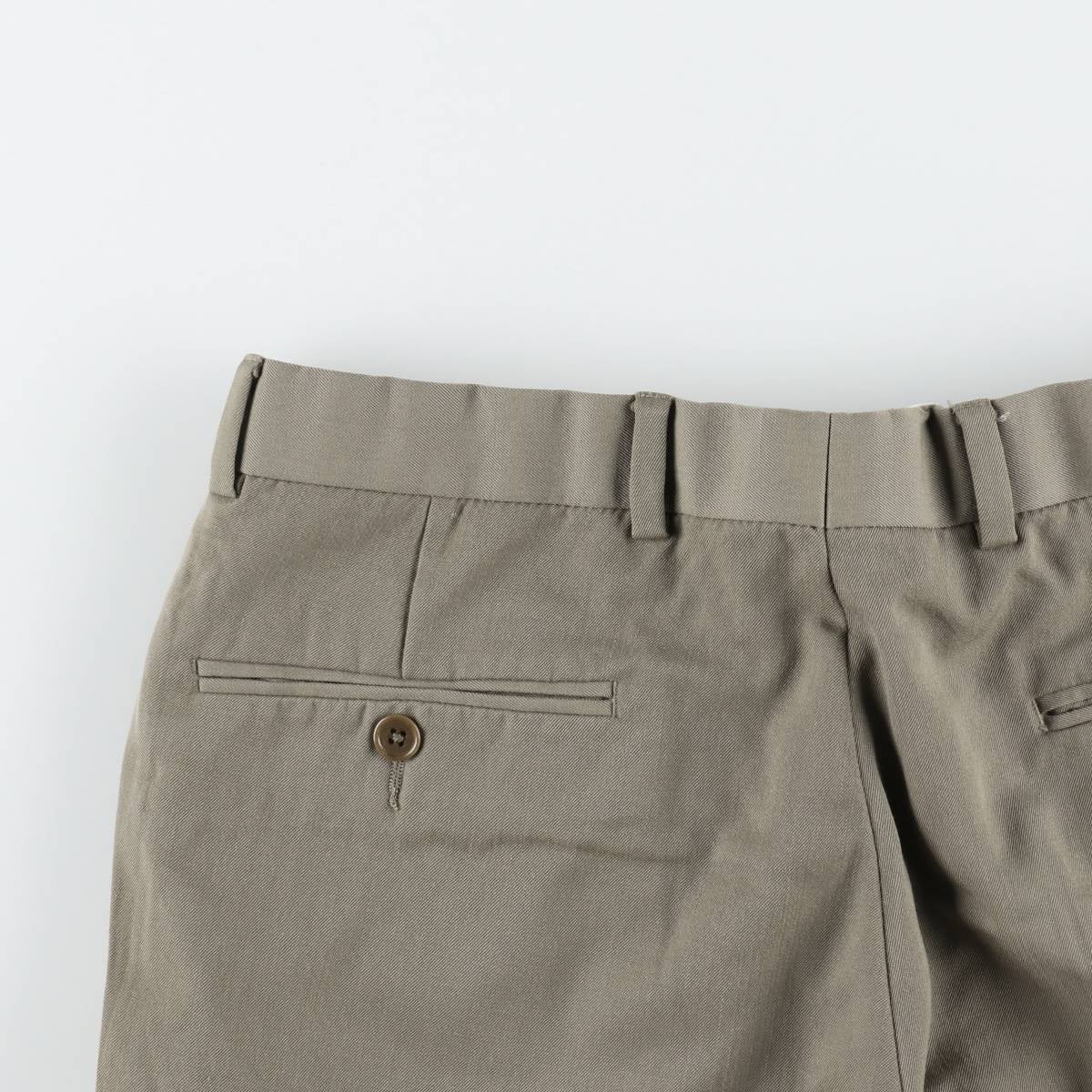 新品同様 BROOKS BROTHERS ウールサージスラックス グレー W31 古着 ブルックスブラザーズ Brooks Brothers 346 ウールパンツ