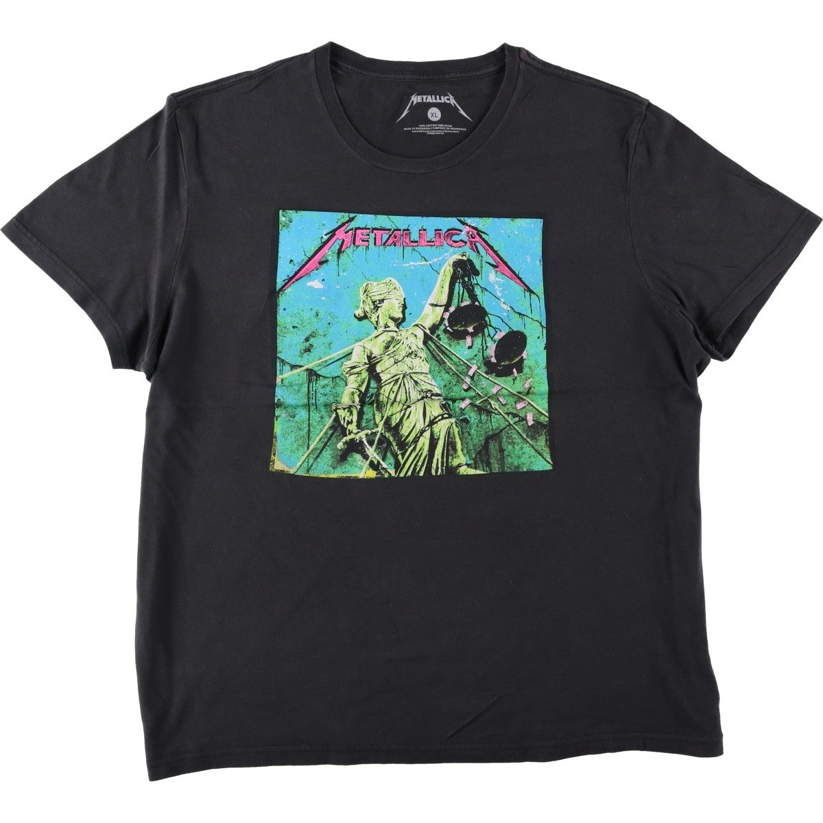古着 METALLICA メタリカ バンドTシャツ バンT メンズXL相当
