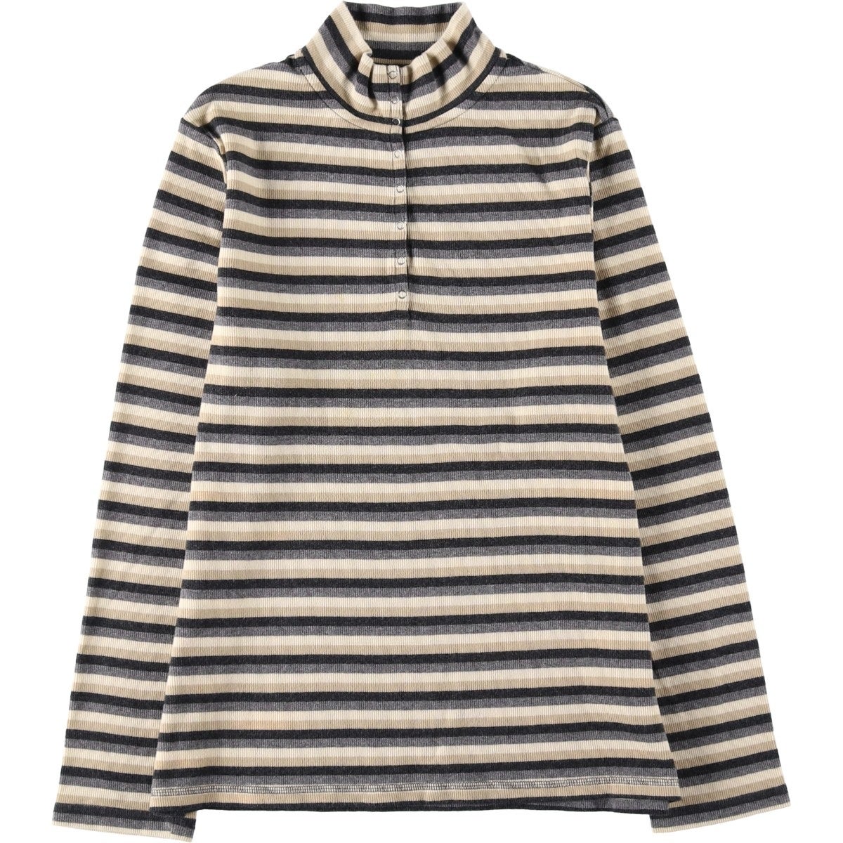 古着 アニエスベー agnes b. PARIS ボーダー柄 ロングTシャツ ロンT