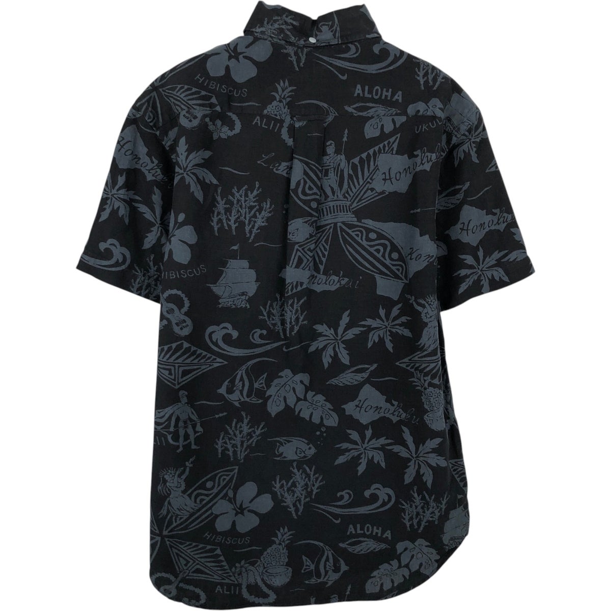古着 ラルフローレン Ralph Lauren 総柄 ボタンダウン プルオーバー