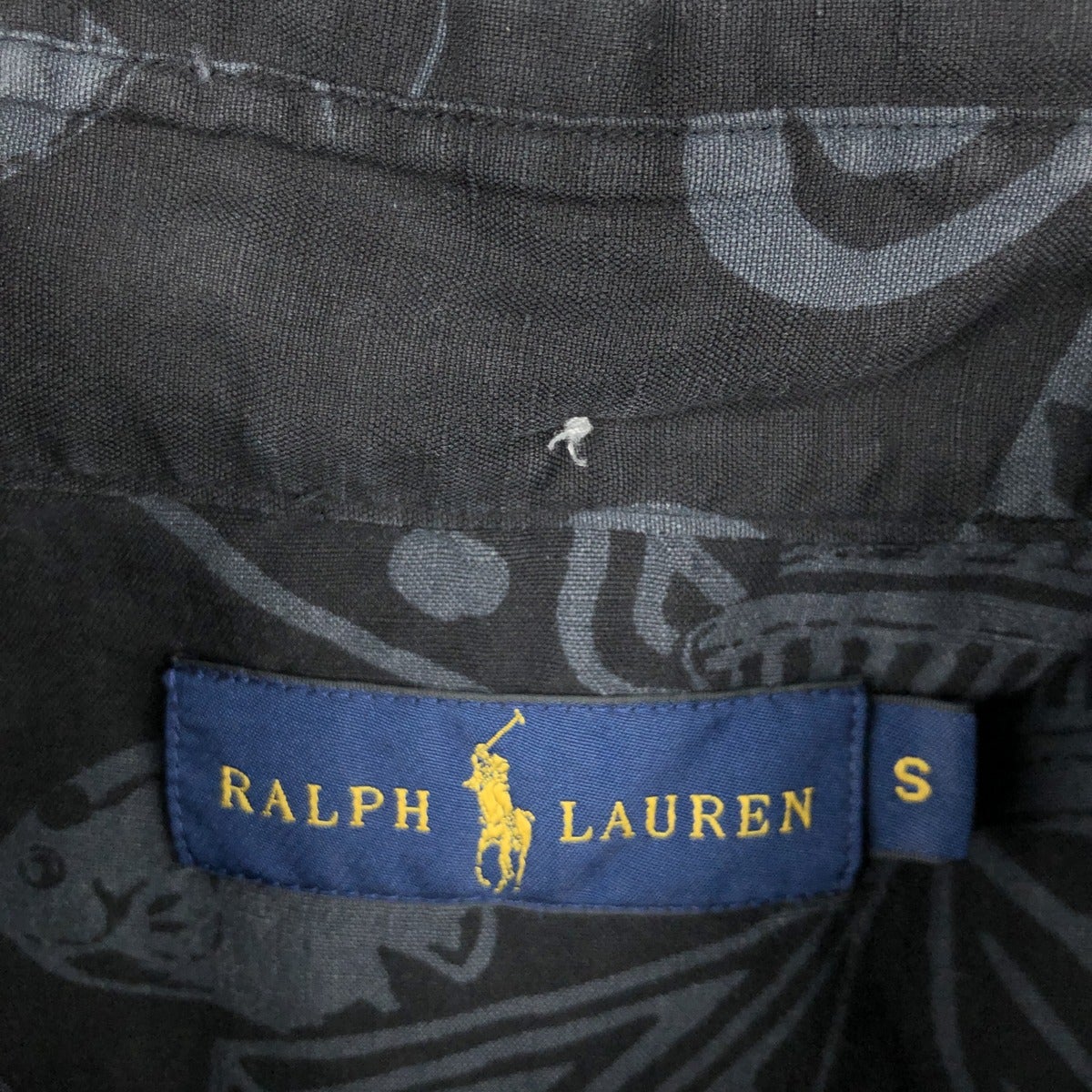 古着 ラルフローレン Ralph Lauren 総柄 ボタンダウン プルオーバー