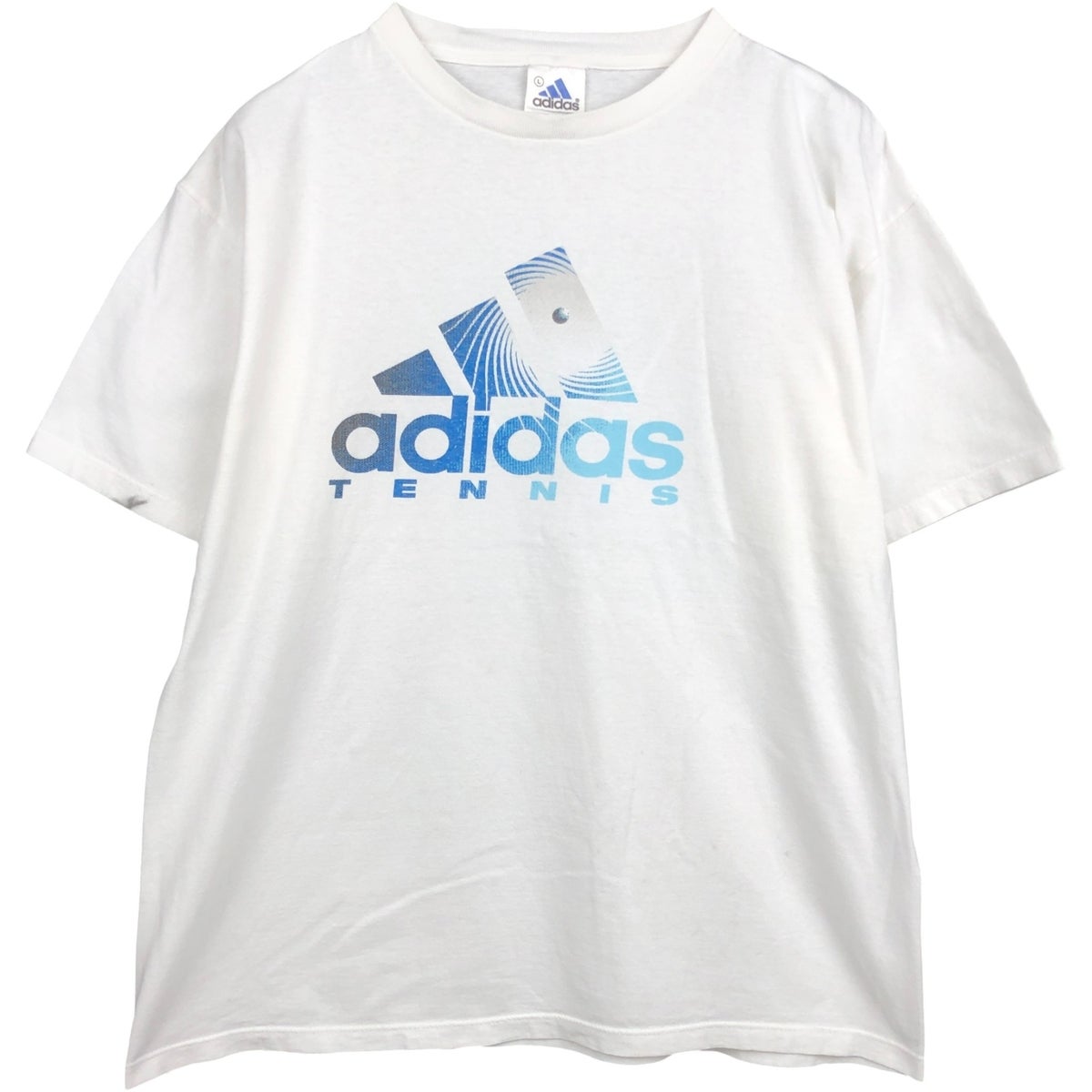 古着 90～00年代 アディダス adidas TENNIS ロゴプリントTシャツ USA製