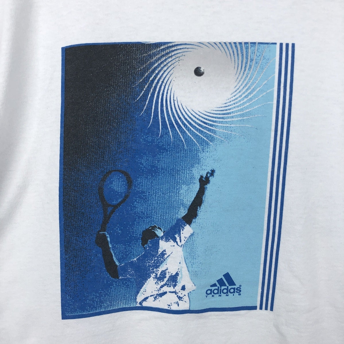 古着 90～00年代 アディダス adidas TENNIS ロゴプリントTシャツ USA製