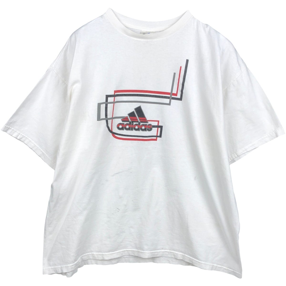 古着 80年代 アディダス adidas トレフォイルロゴ バックプリント ロゴ