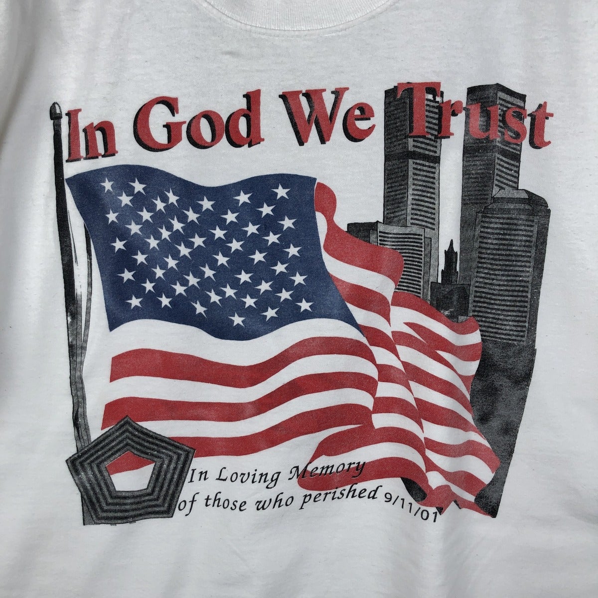 古着 90年代 All Sport 星条旗柄 プリントTシャツ USA製 メンズXL相当