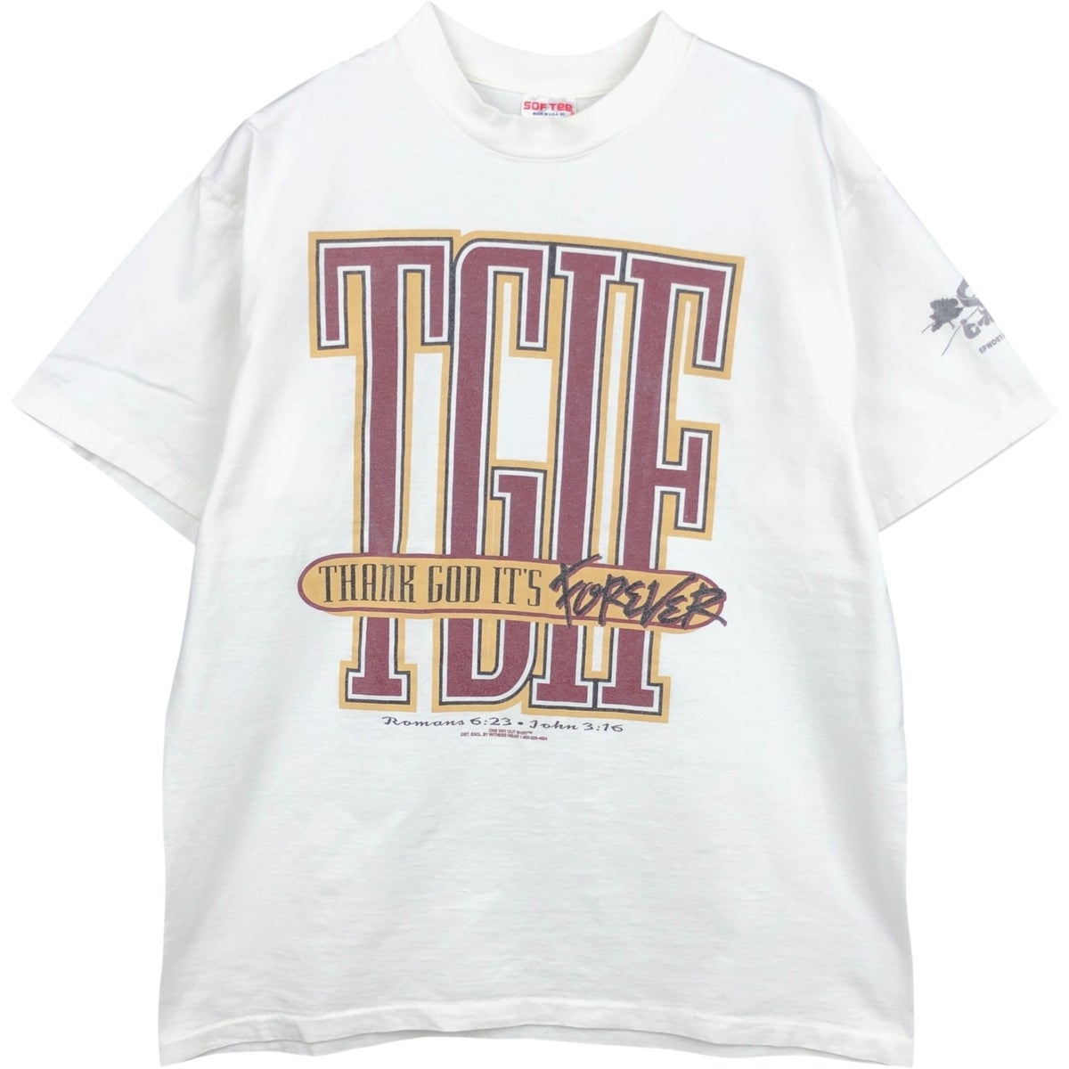 古着 ～90年代 Tee Jays SOF TEE プリントTシャツ USA製 メンズXL相当