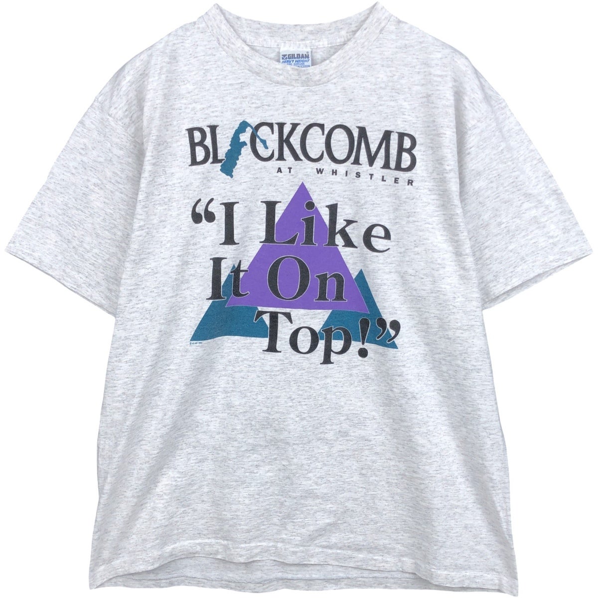 90s 旧タグ ギルダン 企業系 グッドプリント Tシャツ 古着 90年代 ギルダン GILDAN プリントTシャツ カナダ製 メンズXL相当