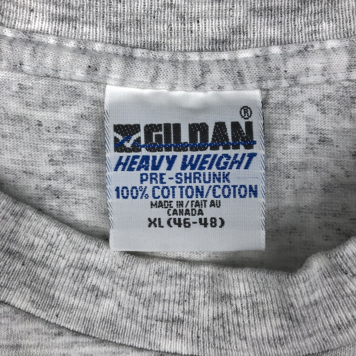 90s 旧タグ ギルダン 企業系 グッドプリント Tシャツ 古着 90年代 ギルダン GILDAN プリントTシャツ カナダ製 メンズXL相当