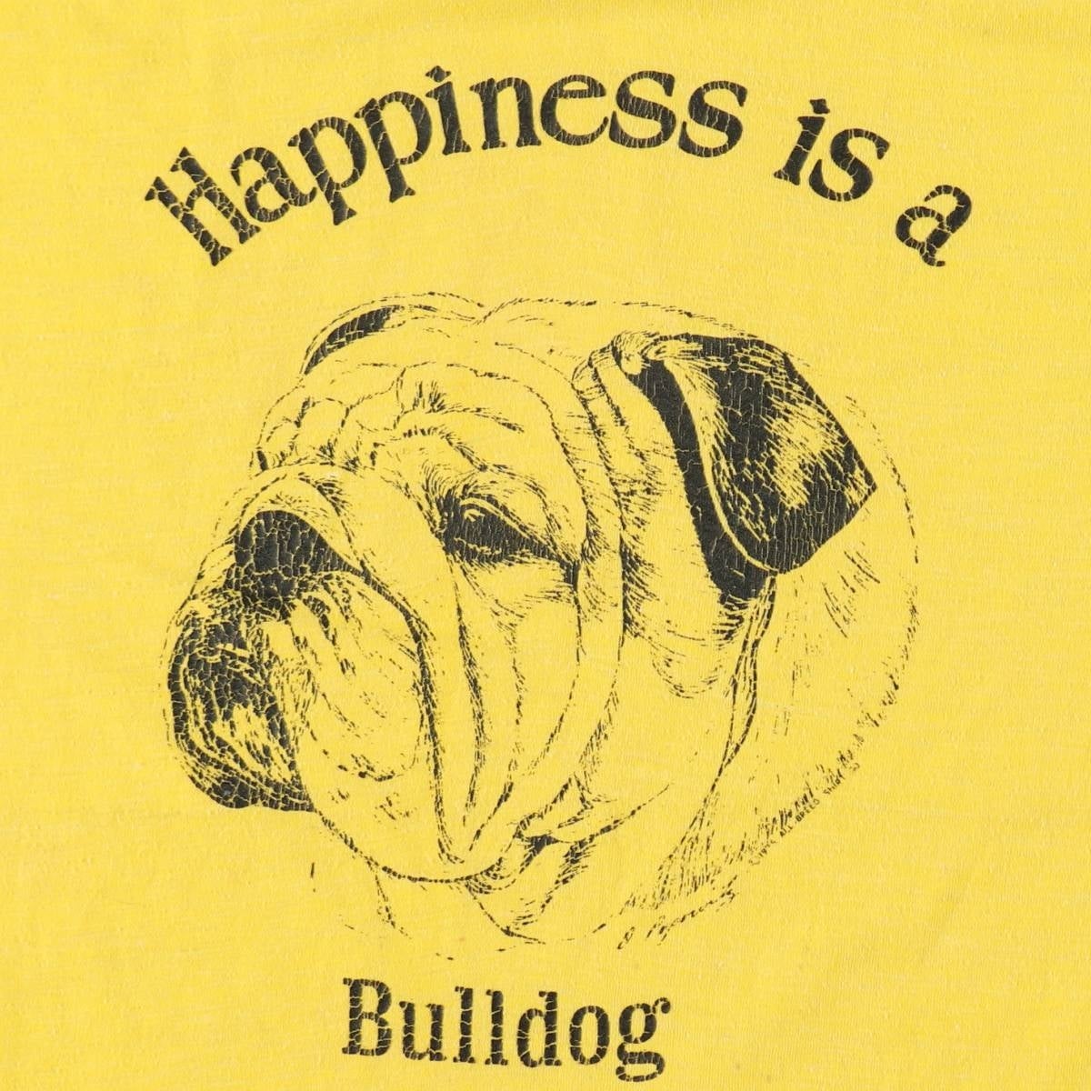 古着 70～80年代 UNION UNDERWEAR BULLDOG ブルドッグ 犬柄 アニマルT