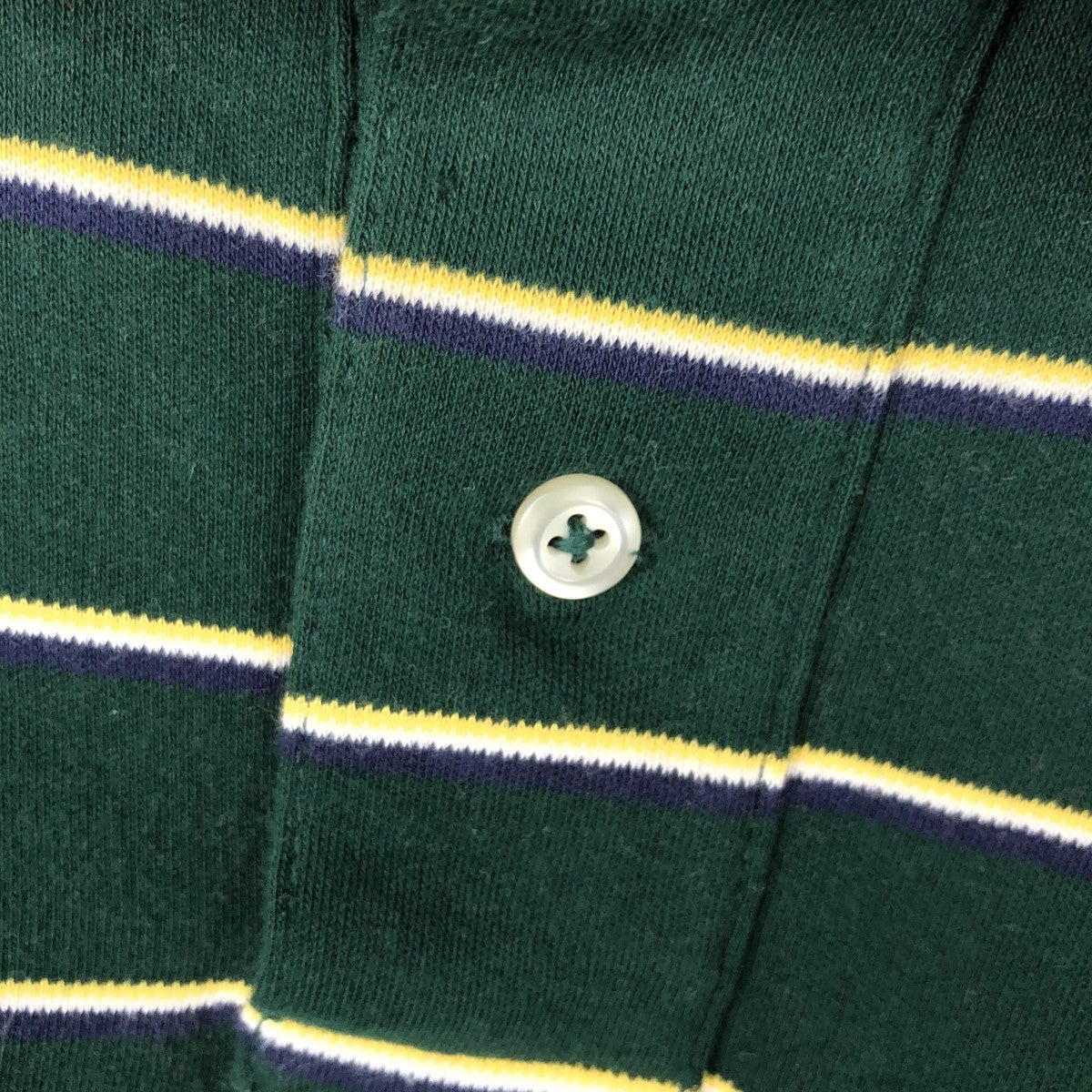 Double RL ポロシャツ ホースプリント 半袖 馬 黄緑/IW112 古着 ラルフローレン Ralph Lauren POLO by Ralph Lauren CUSTOM FIT