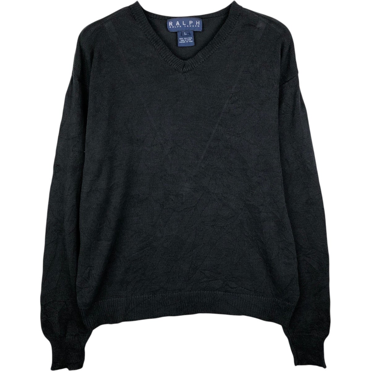 古着 ラルフローレン Ralph Lauren コットンニットセーター メンズM
