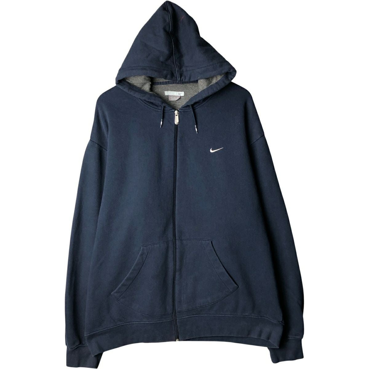 古着 00年代 ナイキ NIKE スウェットフルジップパーカー メンズL相当
