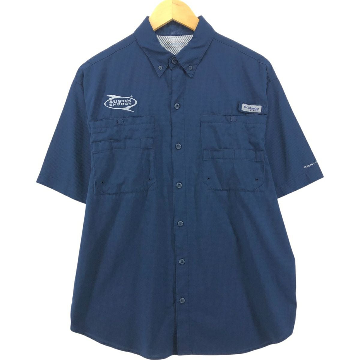 古着 コロンビア Columbia PFG OMNI-SHADE オムニシェイド ボタン