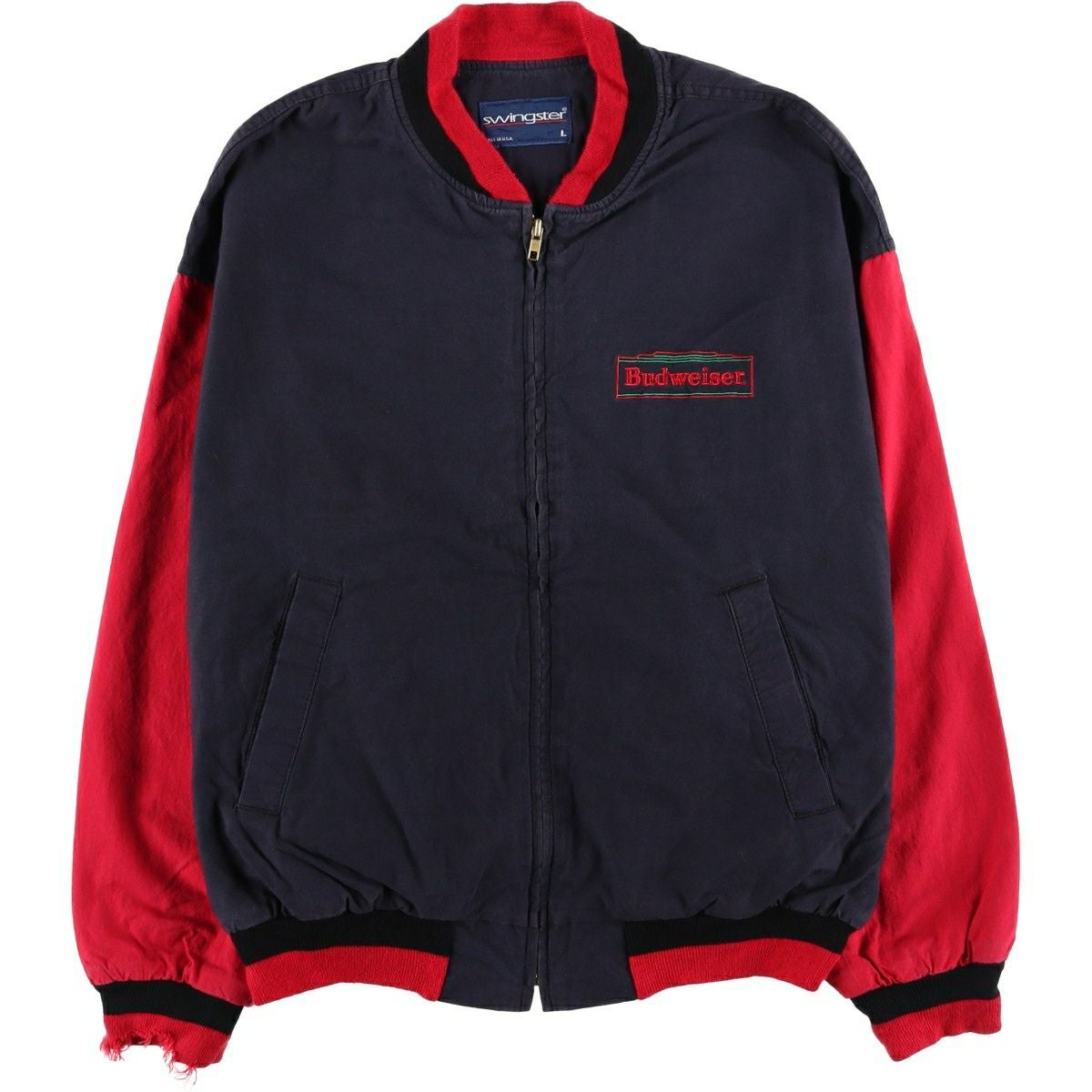 y*n様 Budweiser ジャンパー 赤　古着 古着 90年代 Swingstar BUDWEISER バドワイザー アドバタイジング