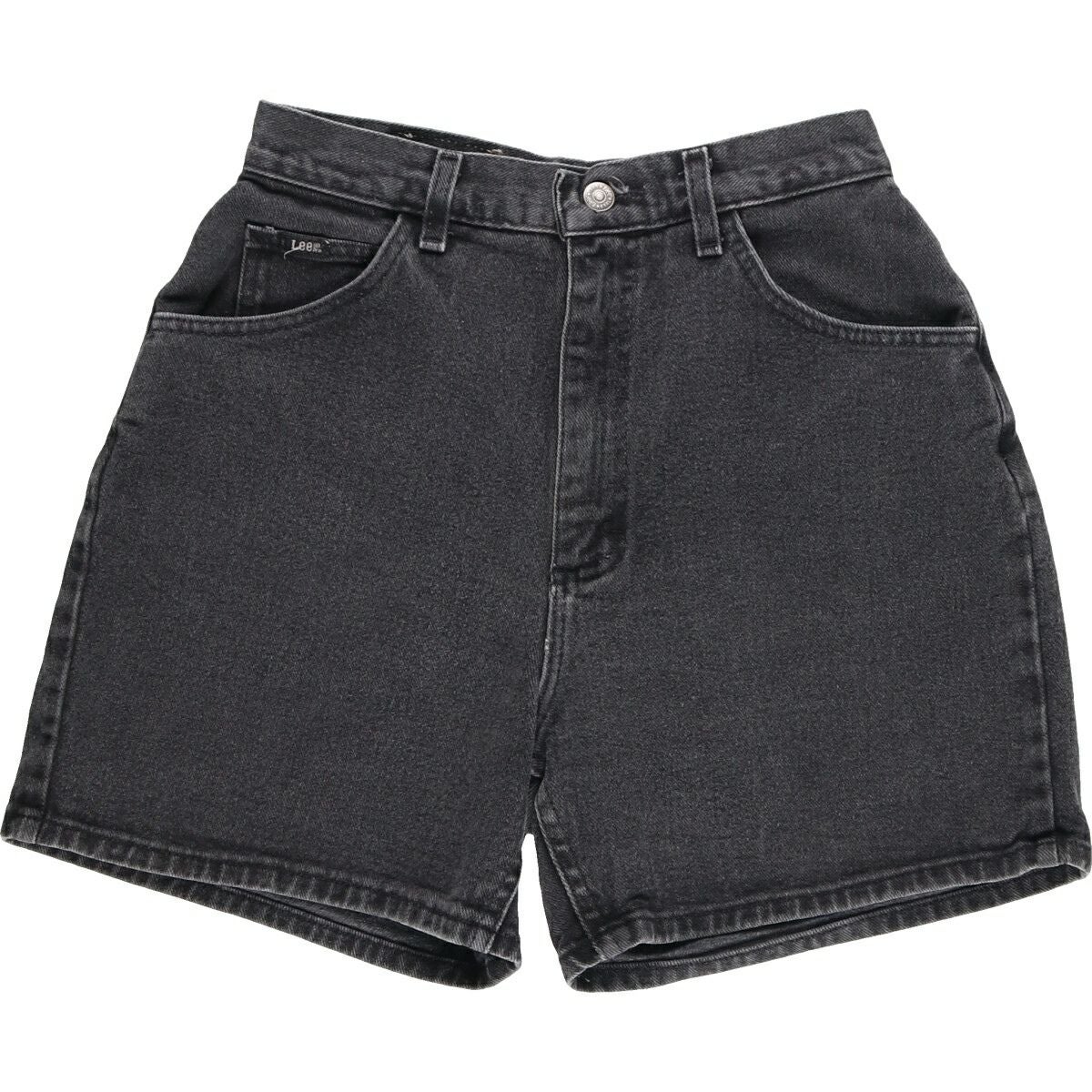 古着 リー Lee ブラックデニムショーツ ショートパンツ レディースL