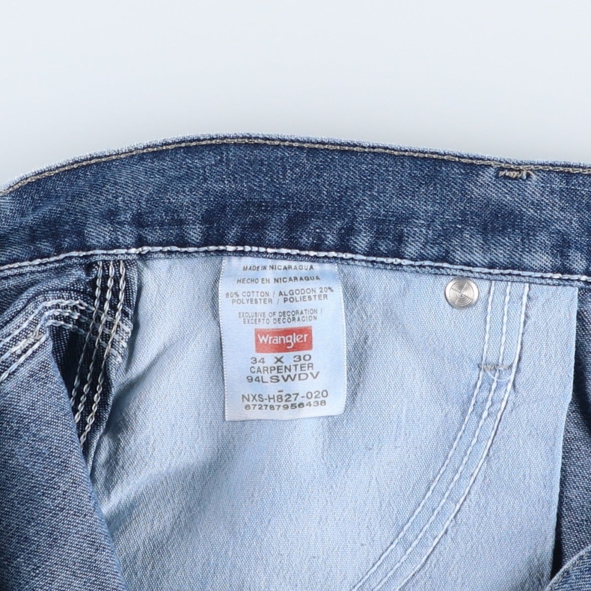 古着 ラングラー Wrangler デニムペインターパンツ メンズw34相当