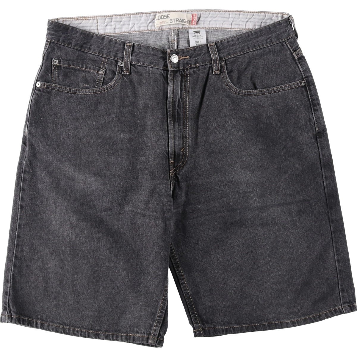 古着 リーバイス Levis 550 RED TAB ブラックデニムショーツ ハーフ