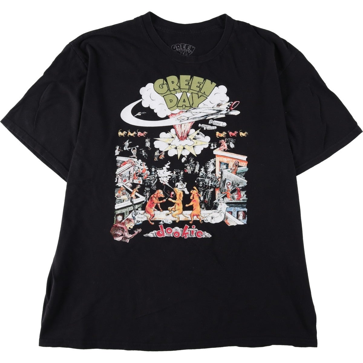 古着 GREEN DAY グリーンデイ バンドTシャツ バンT メンズXL相当