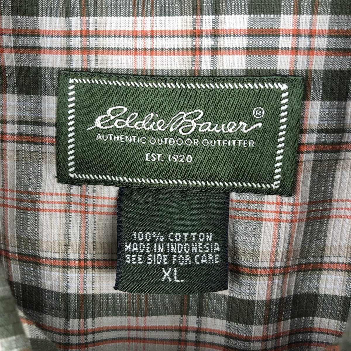 古着 90~00年代 エディーバウアー Eddie Bauer 半袖 コットン チェックシャツ ボックスシャツ メンズXL相当 ヴィンテージ/rab182148 古着 90～00年代 エディーバウアー Eddie Bauer 半袖 コットン