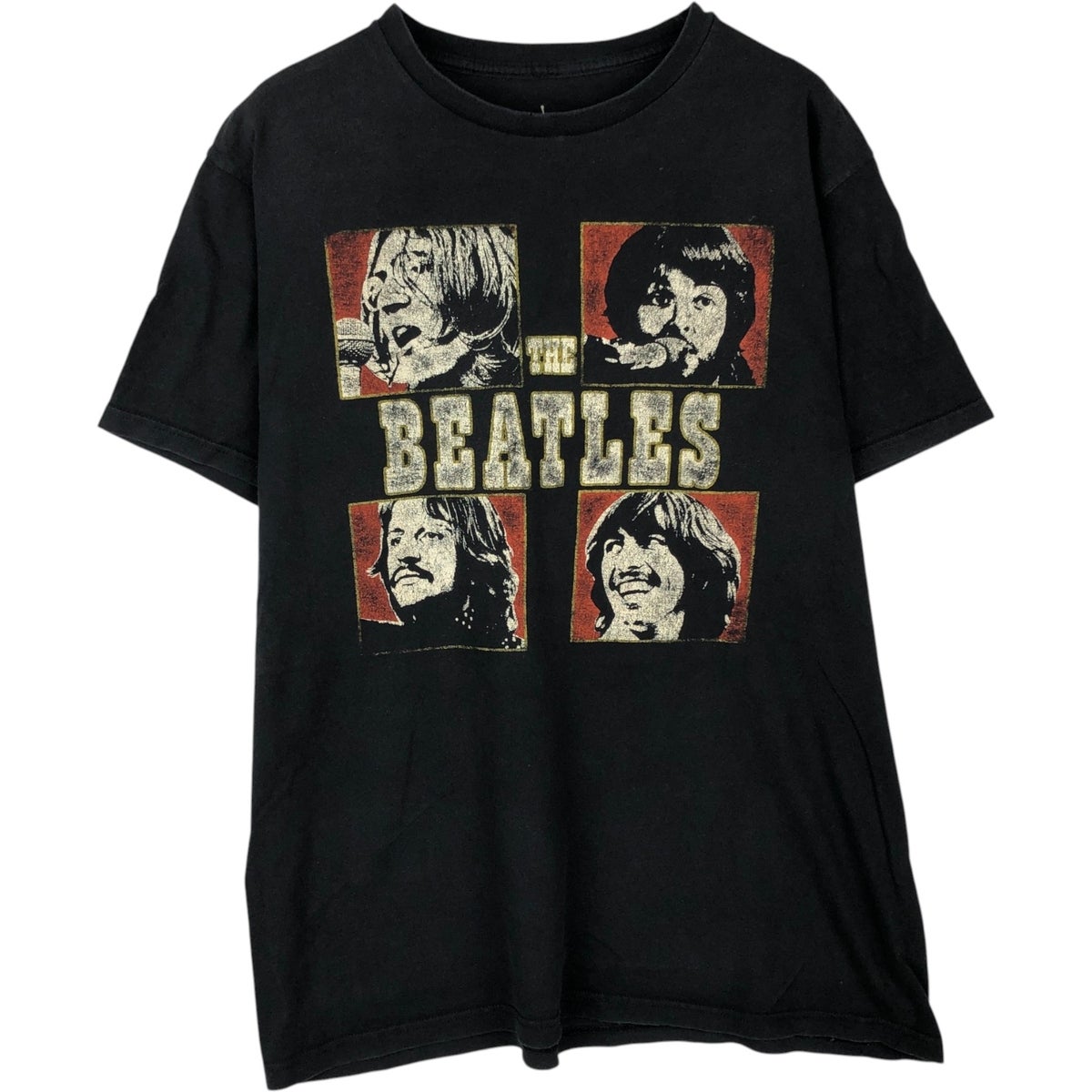 古着 THE BEATLES ビートルズ バンドTシャツ バンT メンズL相当