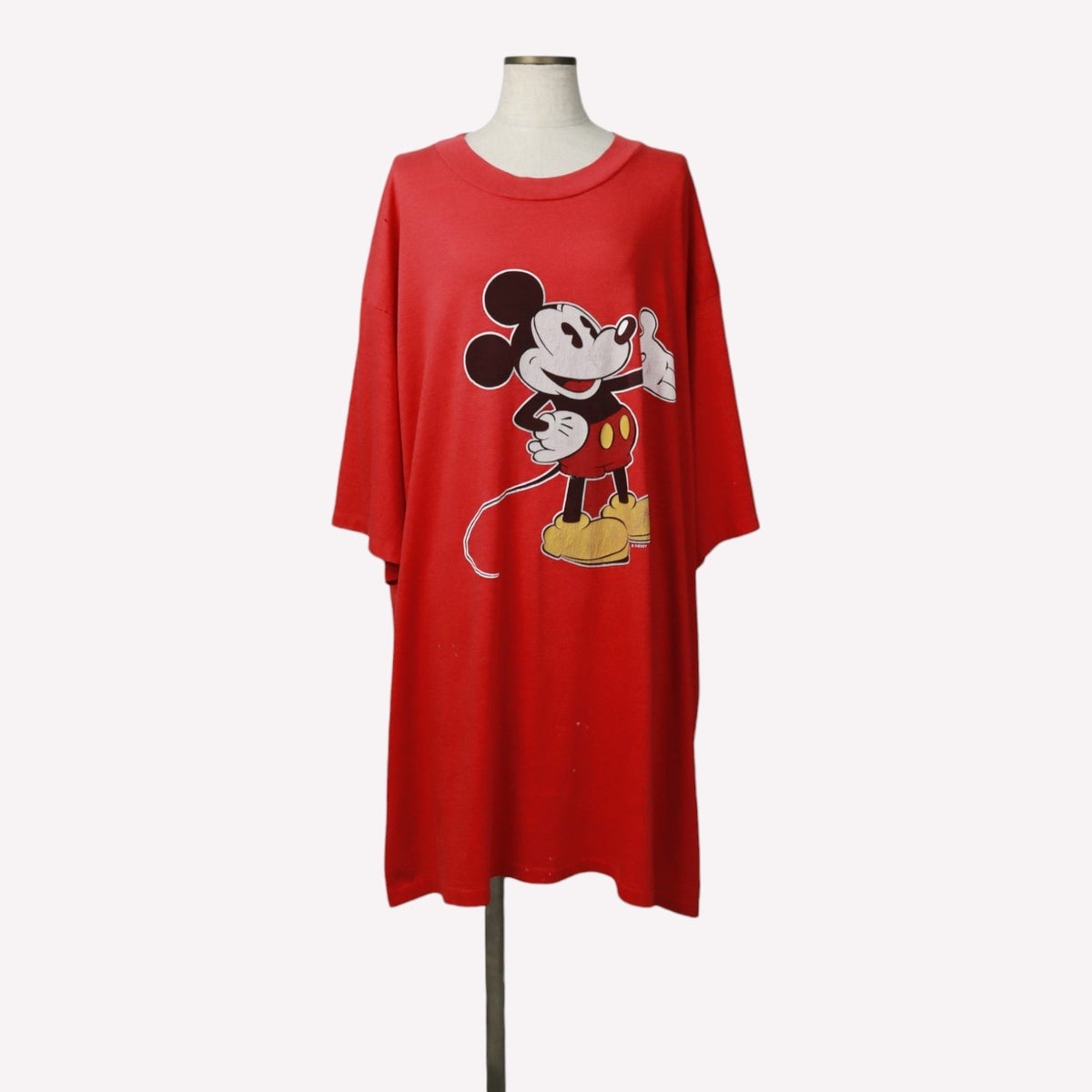 ヤングランド ミッキーマウス ワンピース　ヴィンテージ　USA 古着 80年代 ディズニー DISNEY MICKEY MOUSE ミッキーマウス Tシャツ