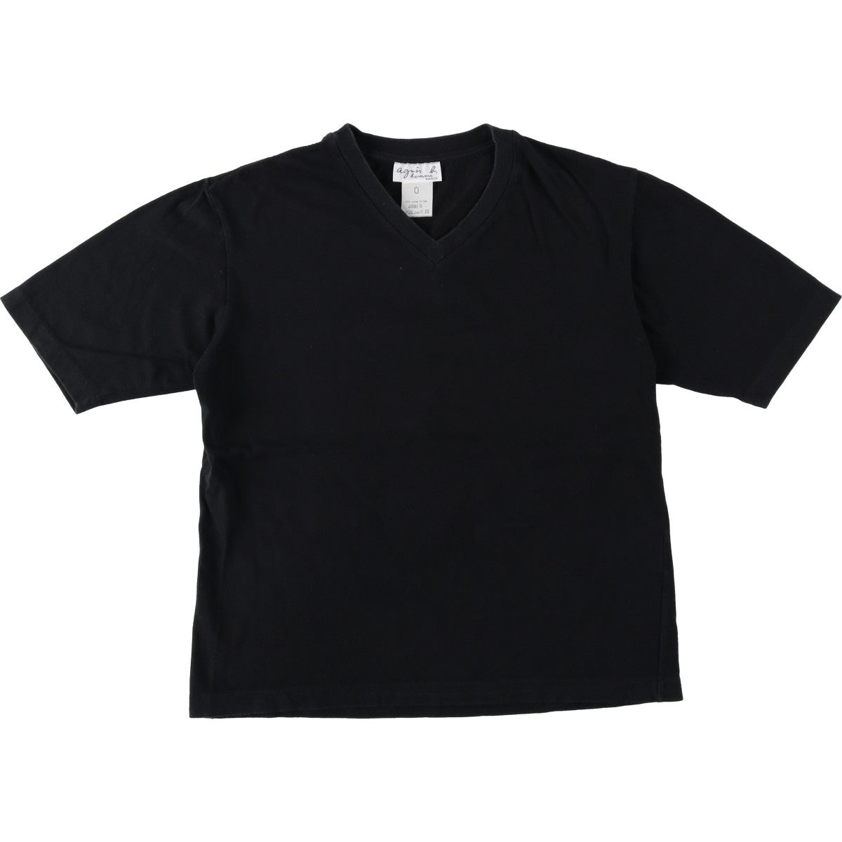 古着 アニエスベー agnes b. PARIS ボーダー柄 ロングTシャツ ロンT