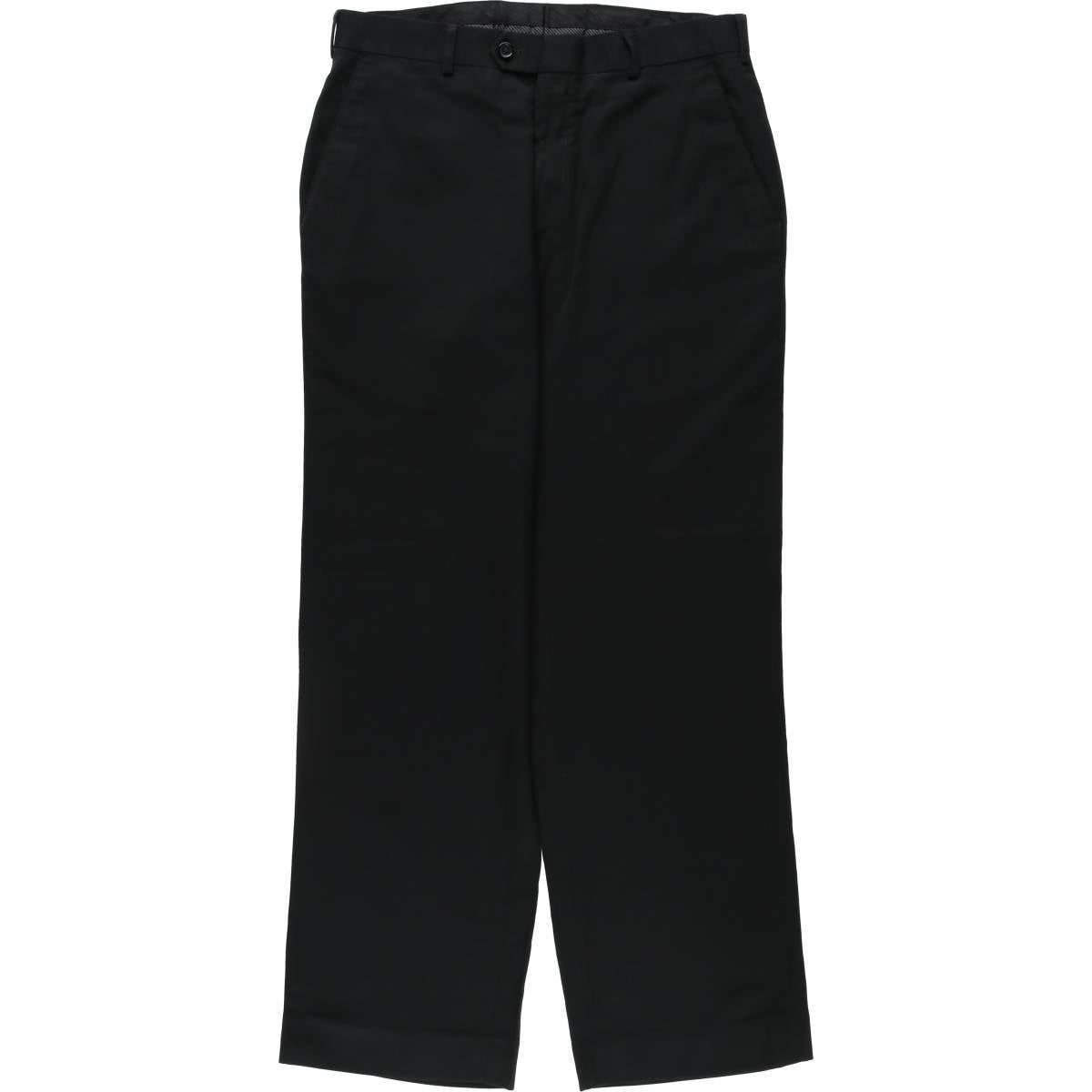 ピエールカルダン メンズ スラックス ビンテージ ワイドパンツ 黒 2タック 古着 90年代 ピエールカルダン Pierre Cardin ツータック ウールパンツ