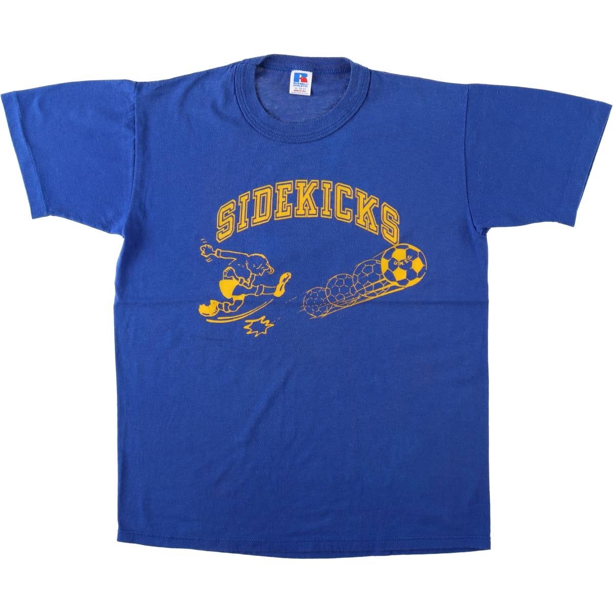古着 60～70年代 ラッセル Russell プリントTシャツ USA製 メンズM相当