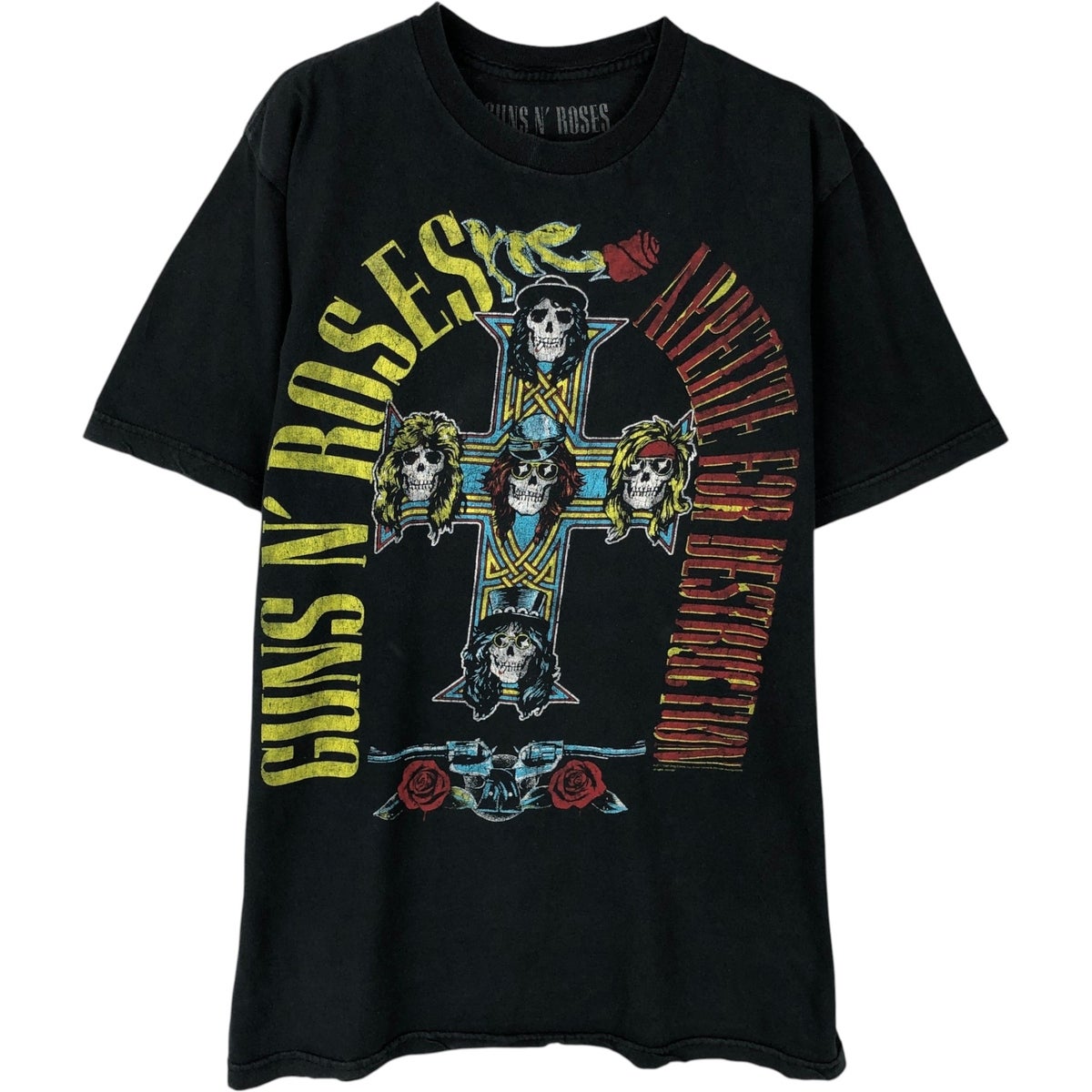 古着 GUNS N ROSES ガンズアンドローゼズ ドクロ柄 スカル柄 バンドT