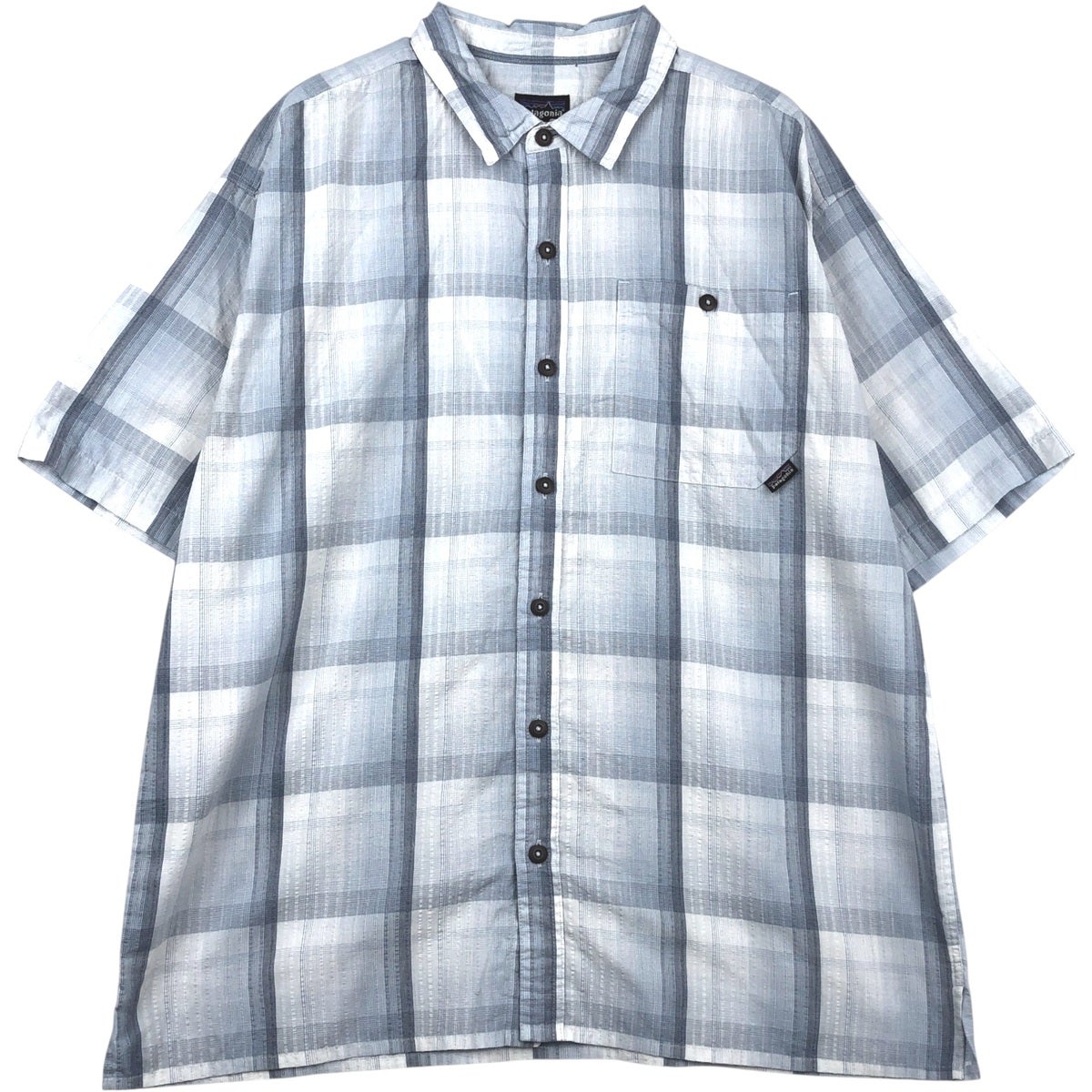 古着 パタゴニア Patagonia チェック柄 オンブレチェック 半袖