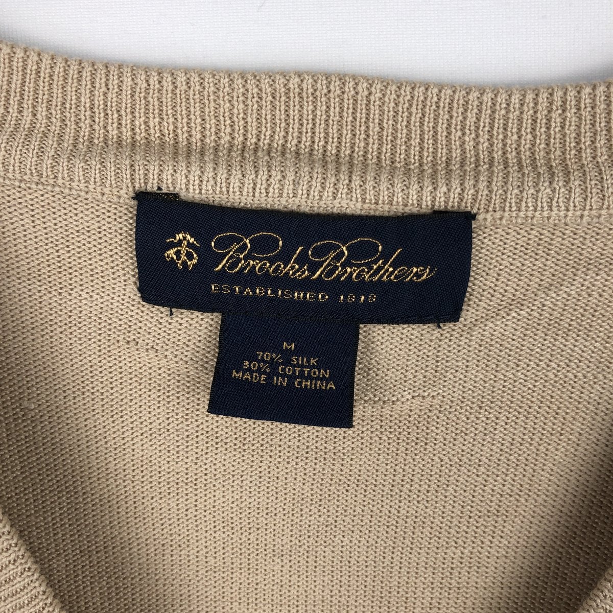 古着 ブルックスブラザーズ Brooks Brothers アーガイル柄 Vネック