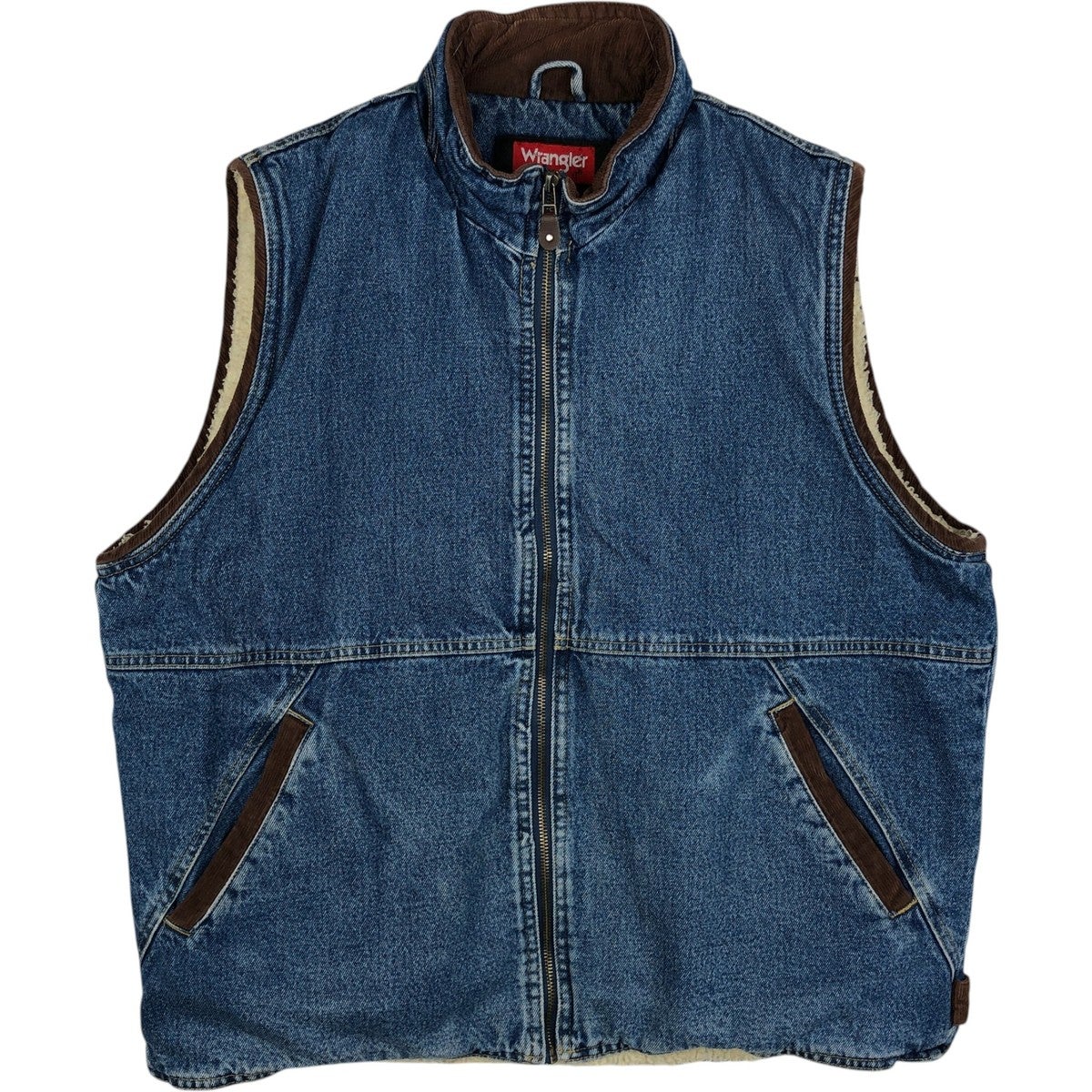 古着 ビッグサイズ ラングラー Wrangler デニムボアベスト メンズXXXL